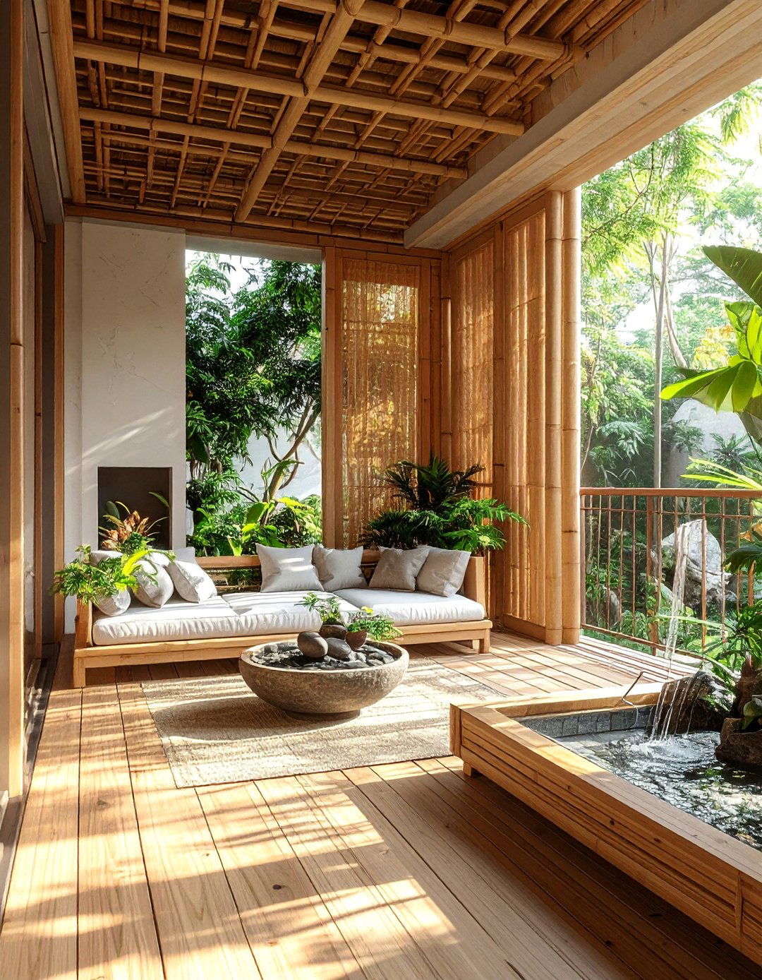Bamboo Privacy Paradise - 30 Small Balcony Ideas to Maximize Your Space