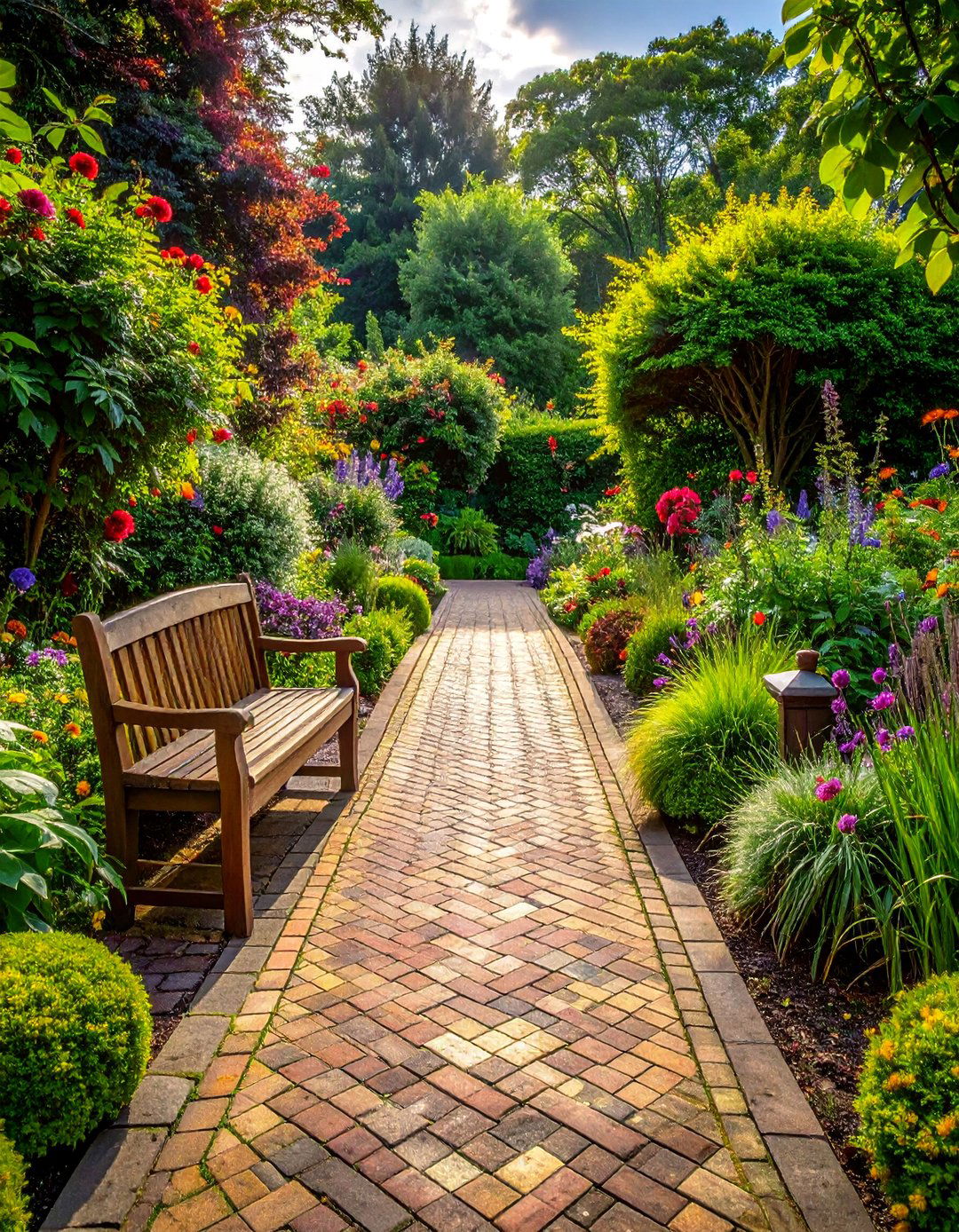 Basket Weave Paver Walkway - 30 Paver Walkway Ideas to Beautify Your Garden