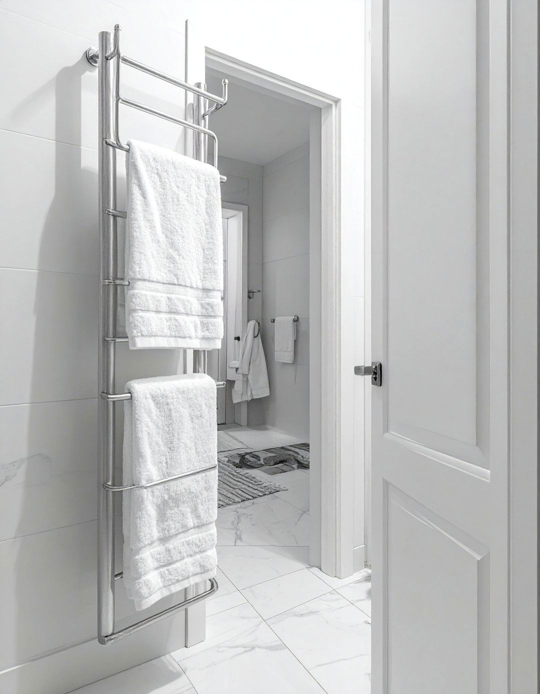Bathroom Door Towel Storage - 30 Small Apartment Storage Ideas for Every Room