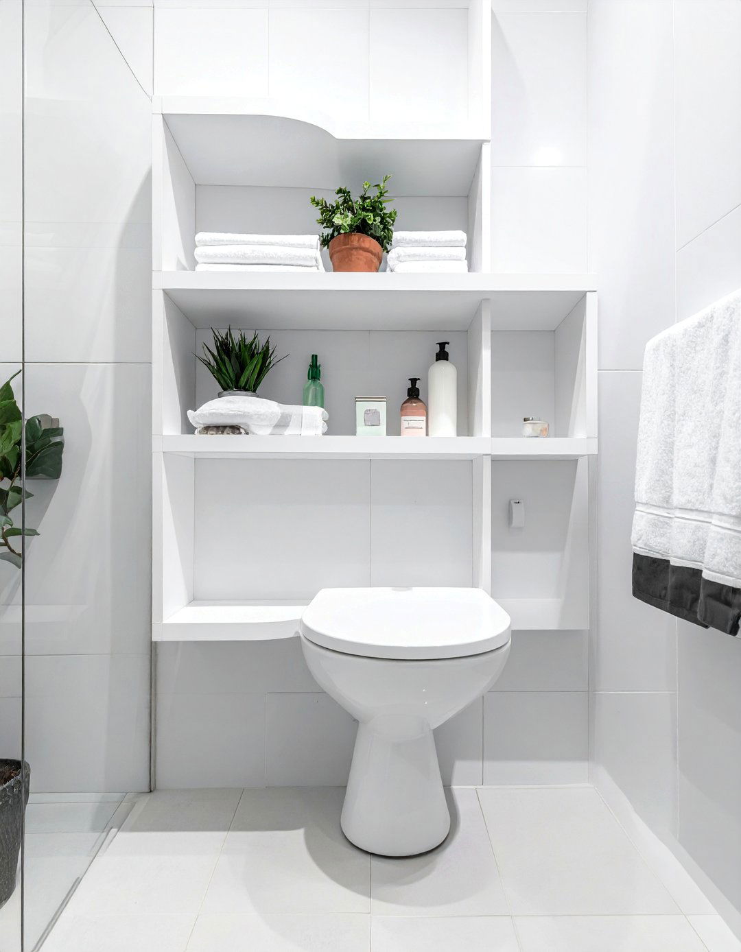 Bathroom Over Toilet Shelving - 30 Small Apartment Storage Ideas for Every Room