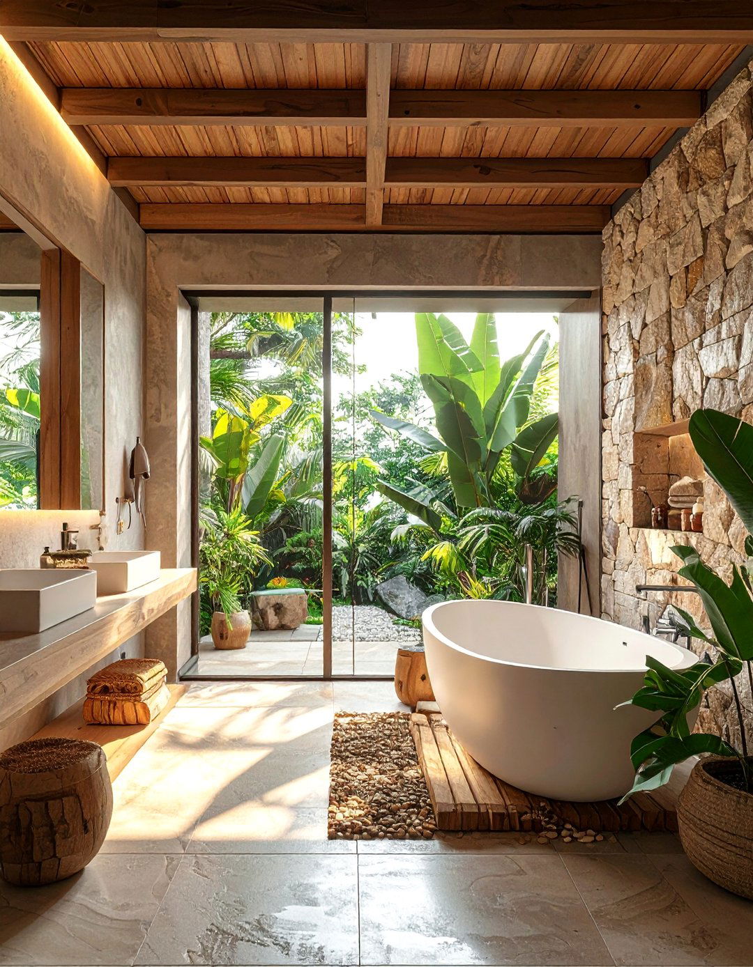 Bathroom Spa Experience - 30 Bungalow Interior Design Ideas to Inspire You