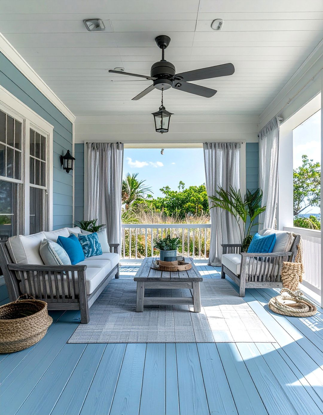 Beach House Breezy - 40 Covered Porch Ideas for Year-Round Enjoyment