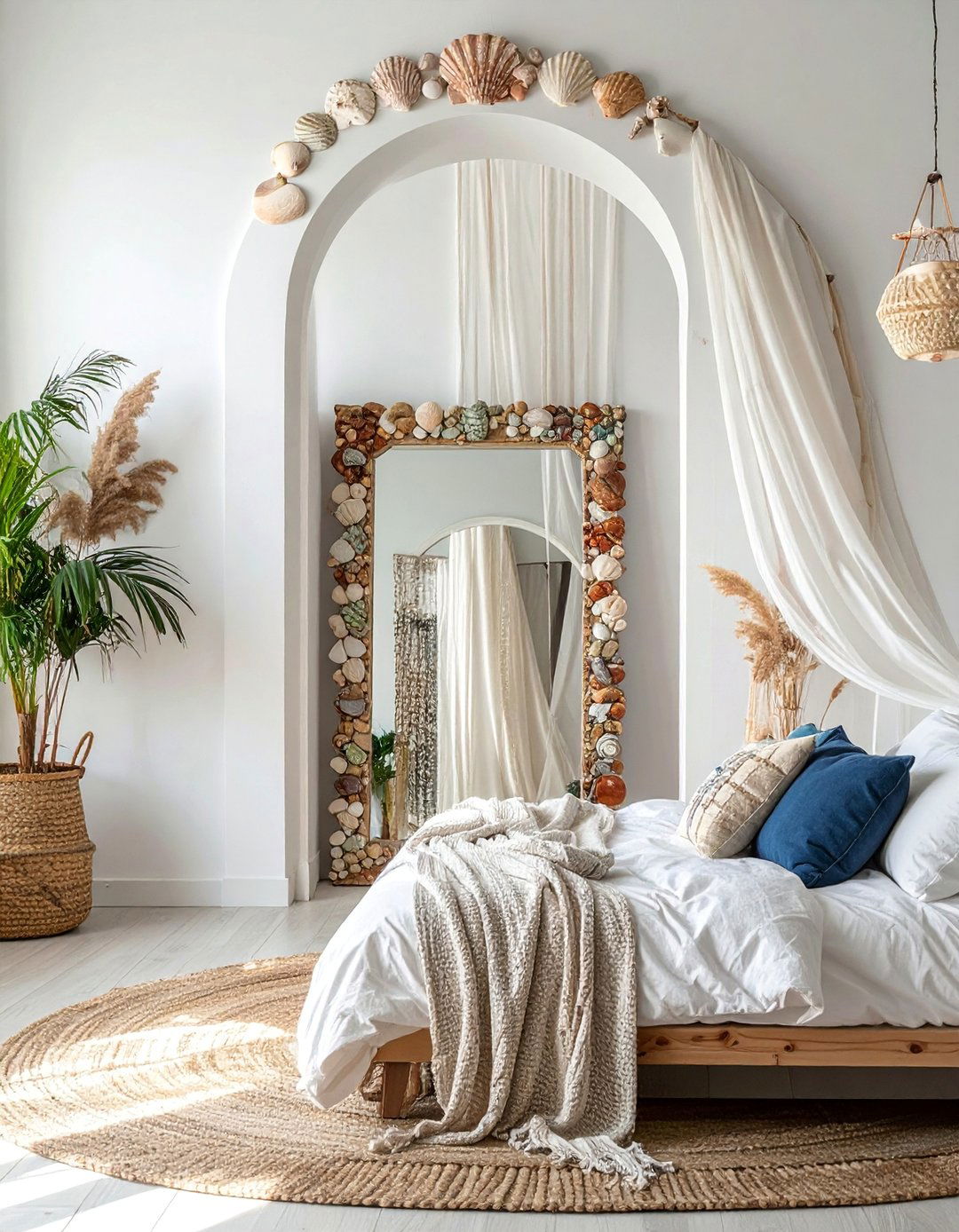 Bead and Shell Embellished Decor - 30 Bohemian Maximalist Decor Ideas for a Bold Look