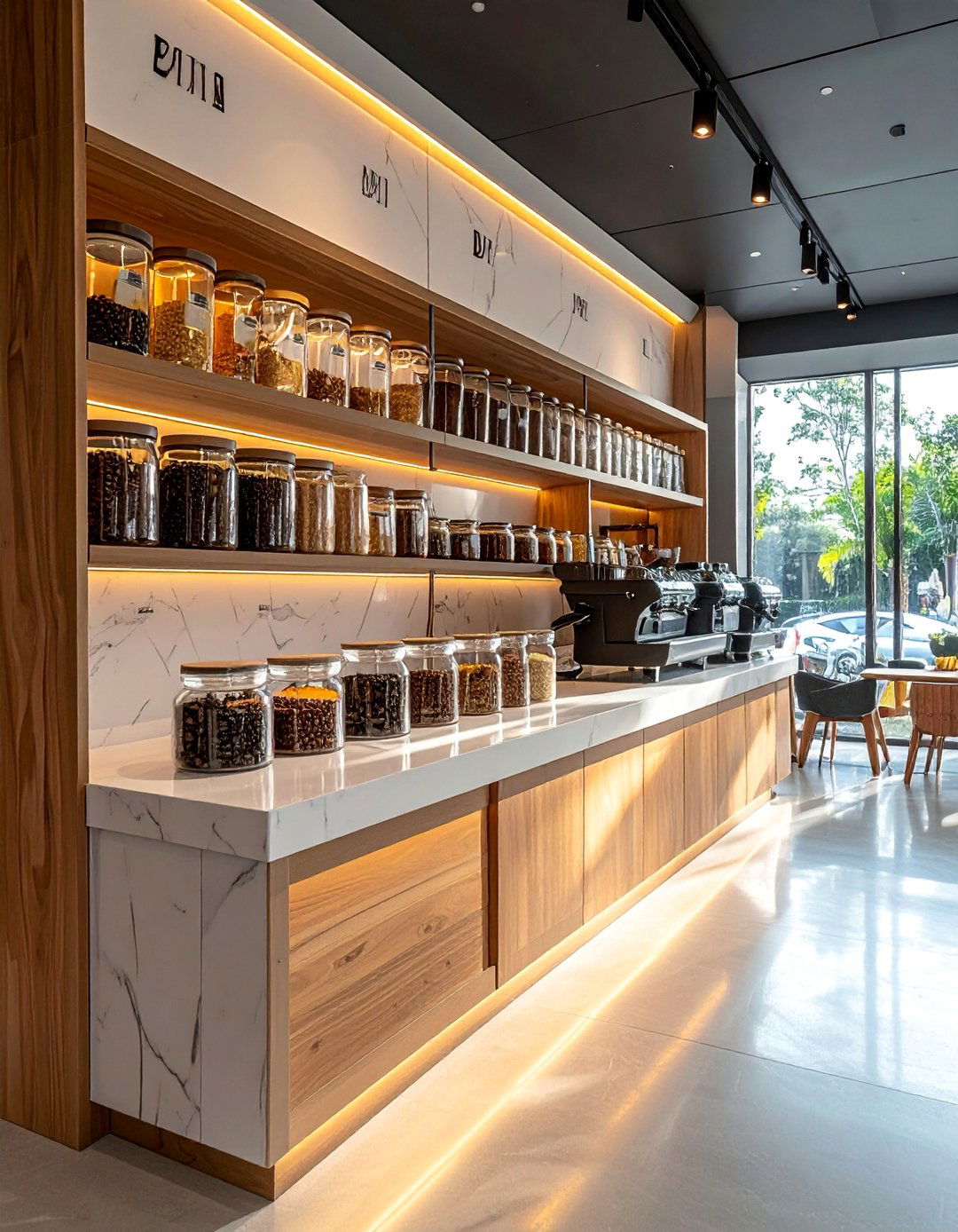 Bean Storage Display System - 40 Coffee Bar Ideas to Elevate Your Home Brewing Station