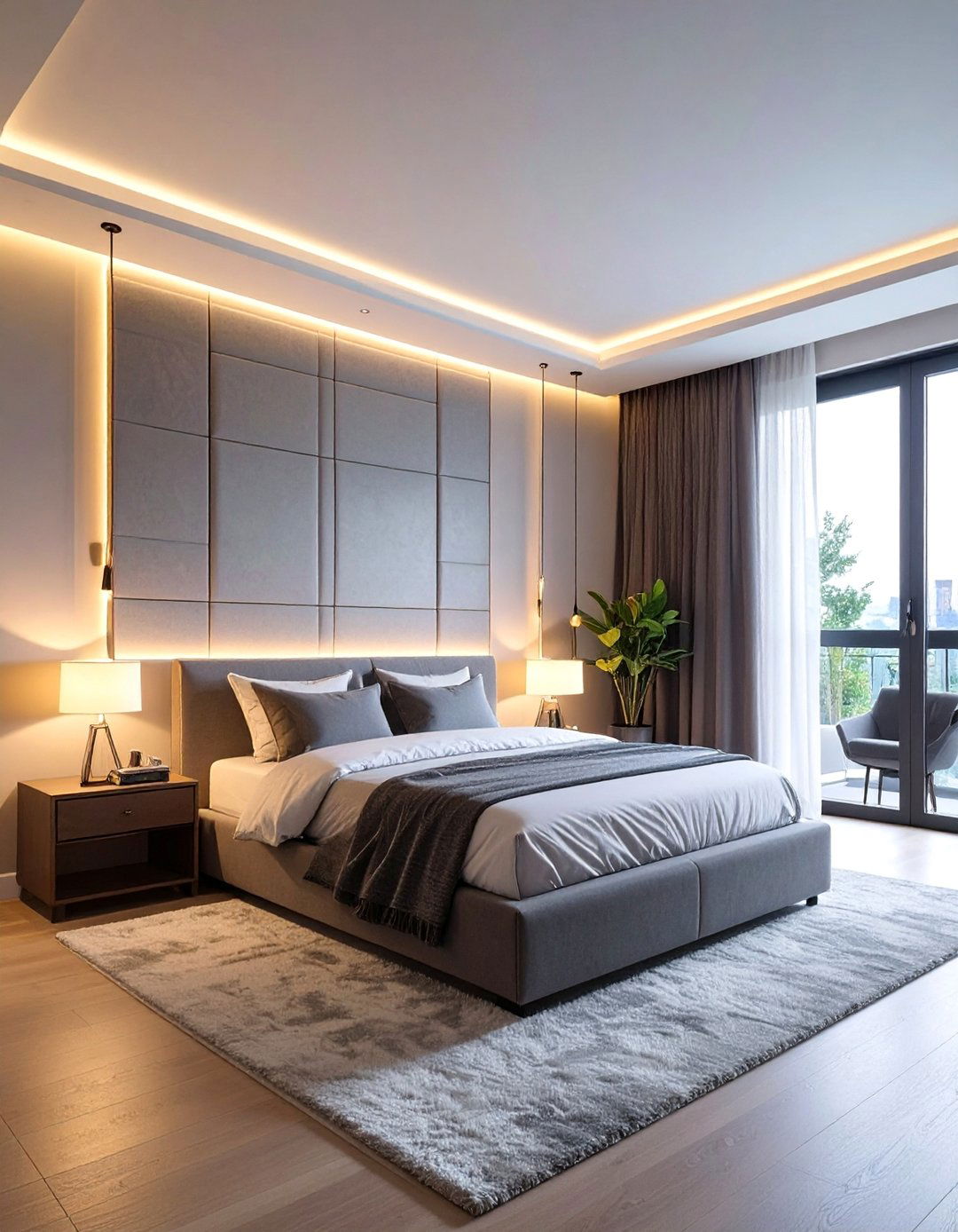 Bedroom Built in Wall Niches - 40 Bedroom Lighting Ideas for a Cozy Ambiance