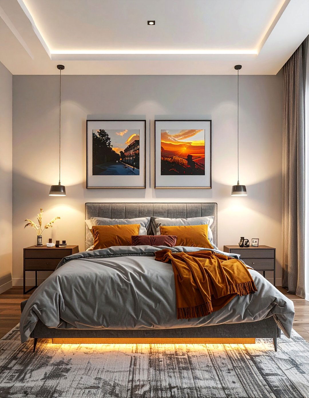 Bedroom Picture Light Installations