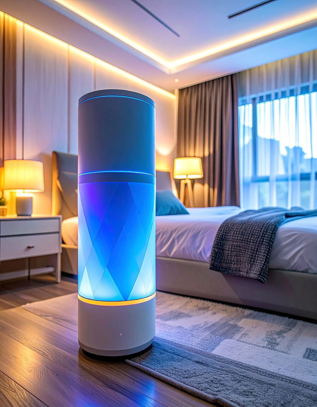 Bedroom Smart Lamp Controls - 40 Bedroom Lighting Ideas for a Cozy Ambiance