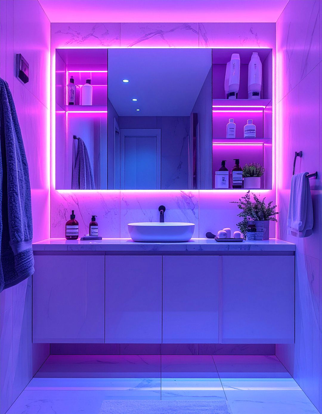 Behind Mirror Storage Access - 25 Bathroom Cabinet Ideas for Stylish Storage Solutions