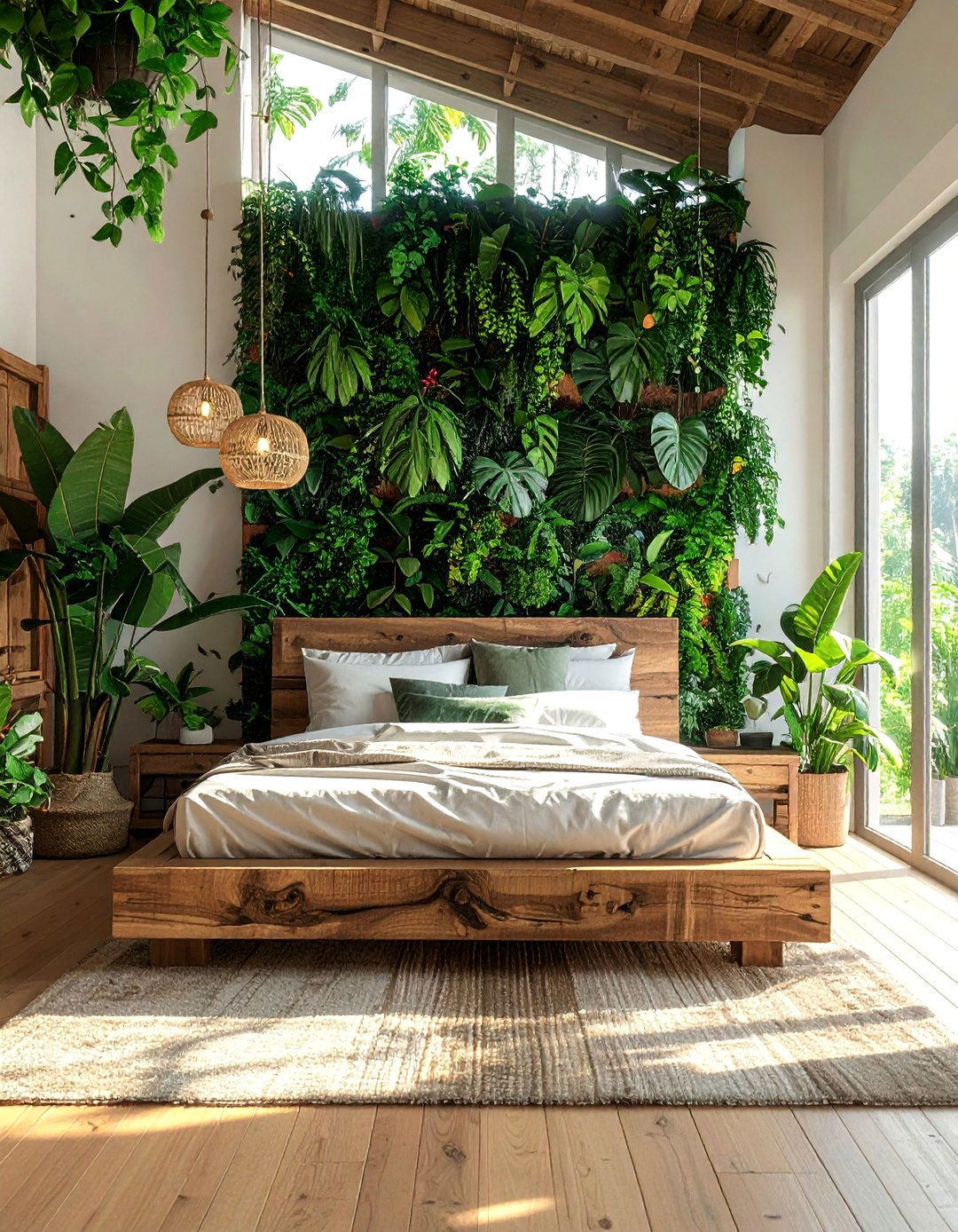 Biophilic Aesthetic Room with Abundant Greenery - 40 Aesthetic Room Ideas for a Stylish Home