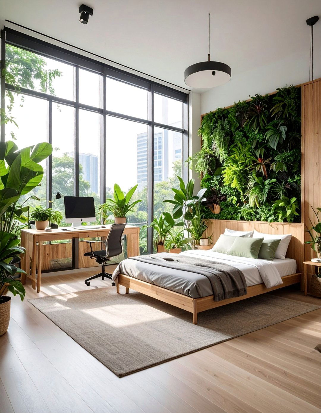 Biophilic Office Guest Room Design - 30 Office Guest Room Ideas for a Functional Space