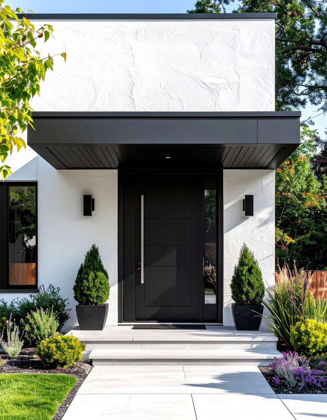 Black Aluminum Front Door Canopy - 20 Front Door Canopy Ideas for a Welcoming Entrance