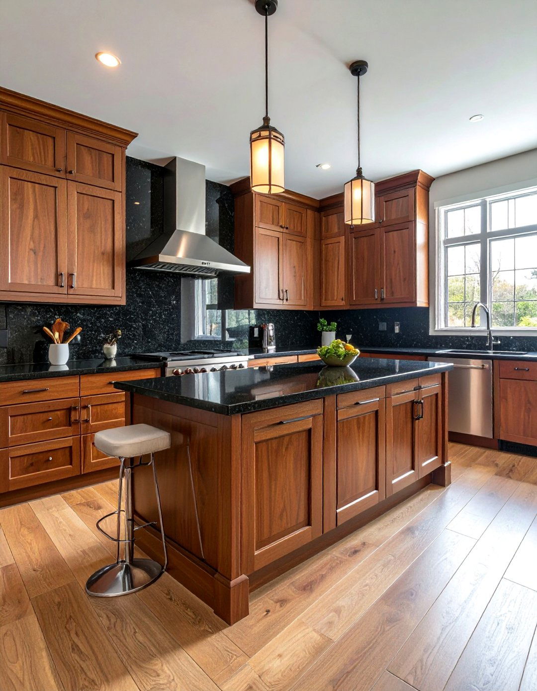Black Granite Backsplash - 30 Kitchen With Black Backsplash Ideas for a Bold Look