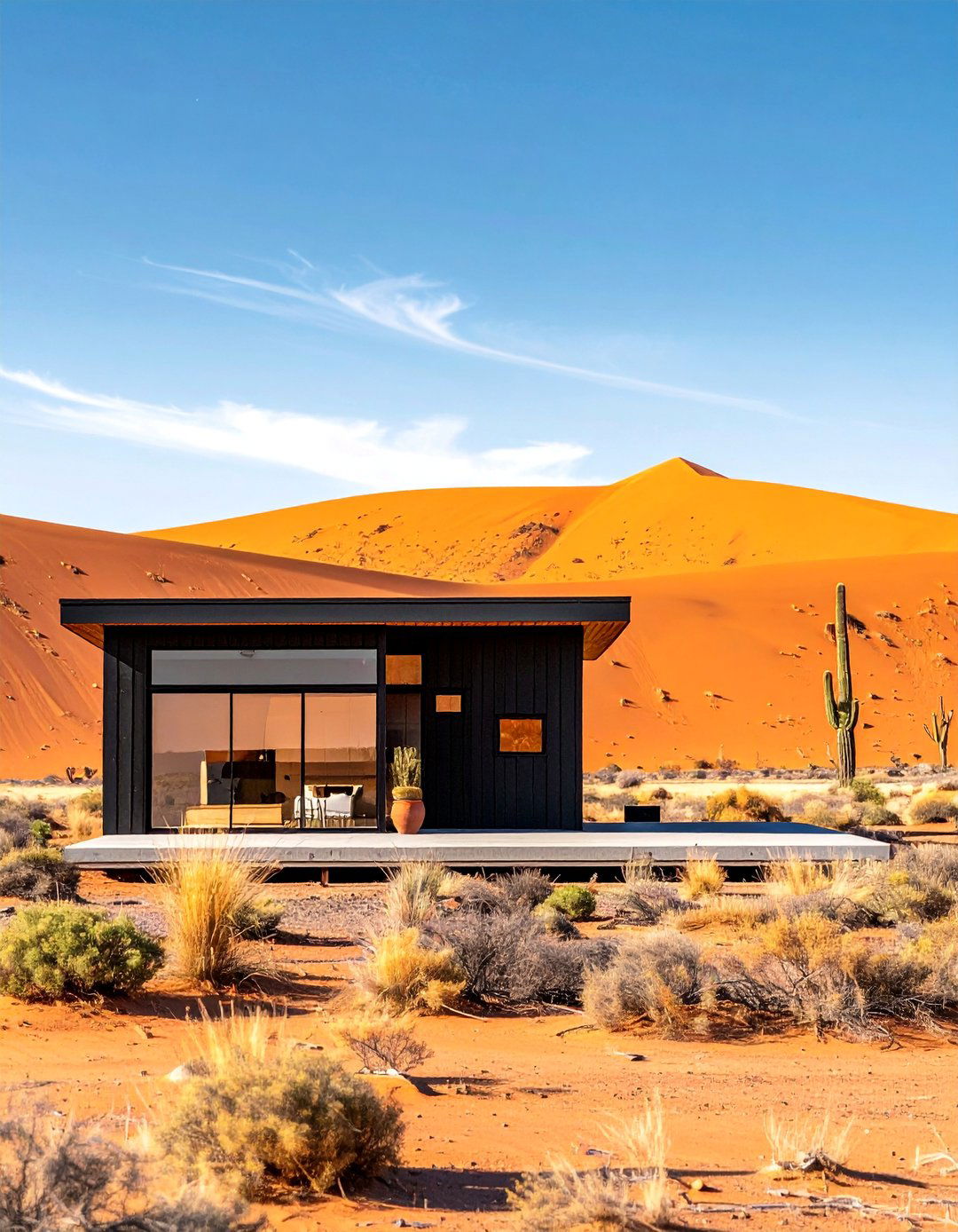 Black Siding with a Low Pitched or Flat Roof - 30 Black Siding House Ideas for a Sleek Exterior