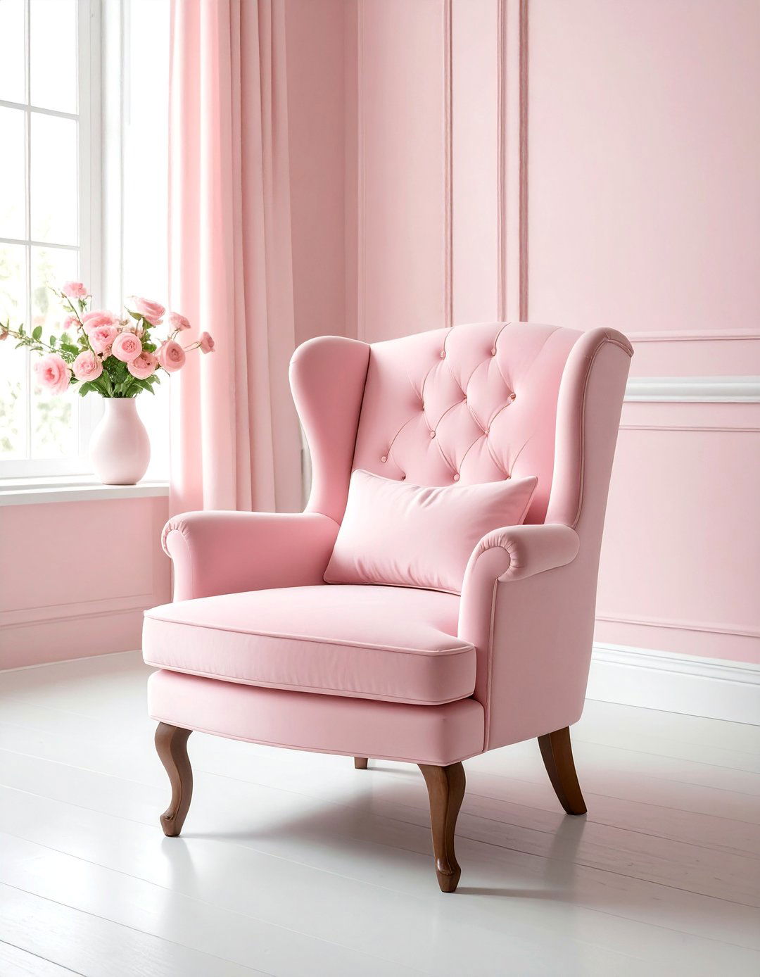 Blush Painted Bedroom Chair Softness - 20 Painted Bedroom Furniture Ideas to Refresh Your Space