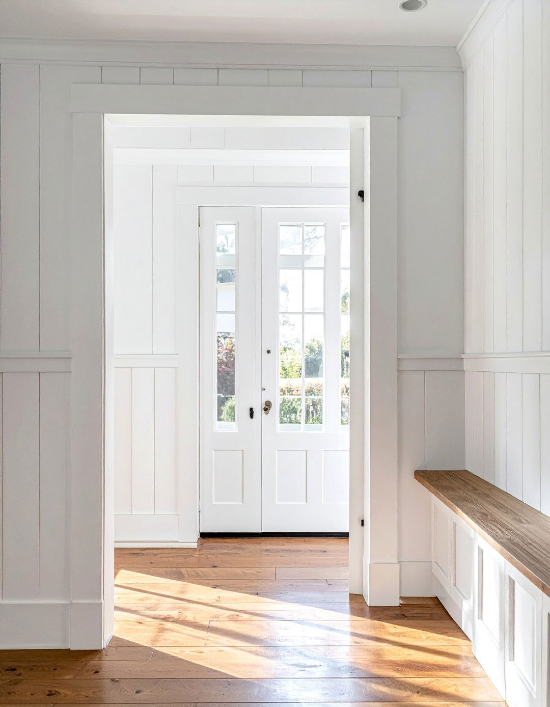 Board and Batten Farmhouse - 30 Half Wall Ideas to Divide Your Space