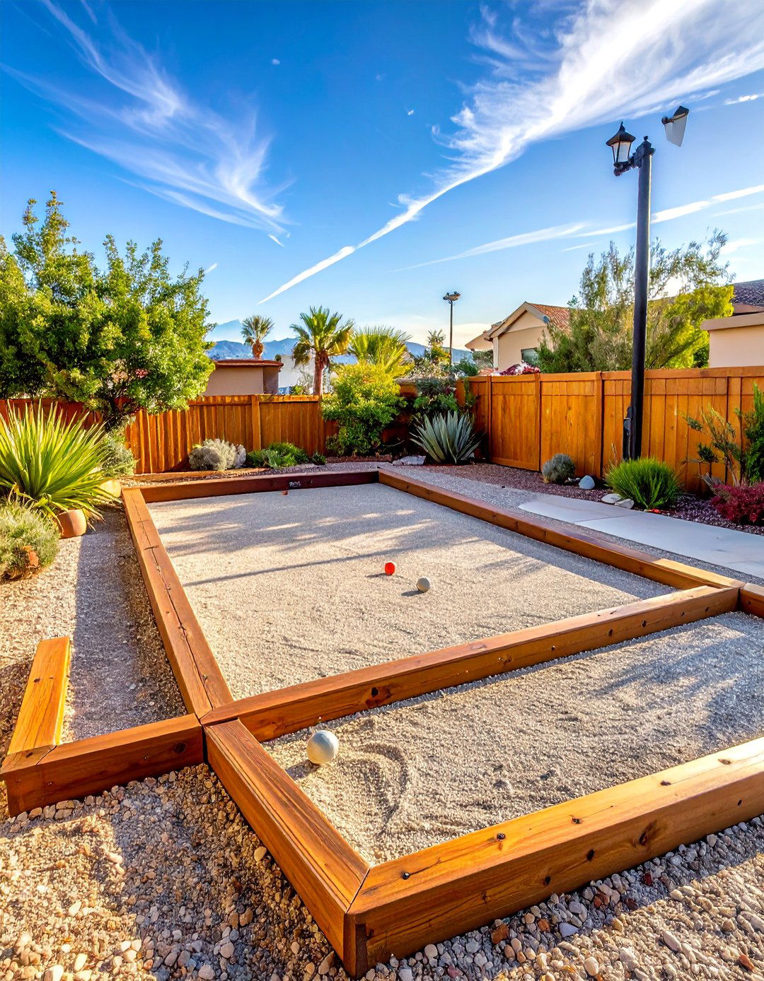 Bocce Ball Court for Outdoor Recreation - 30 Las Vegas Backyard Landscaping Ideas for Desert Living