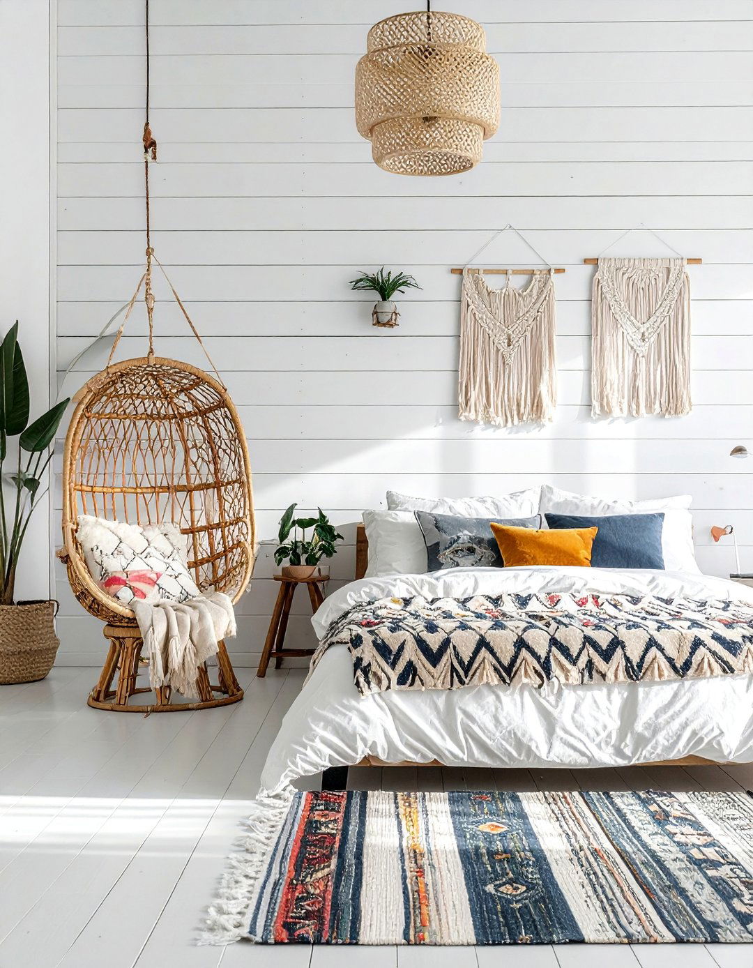 Bohemian Shiplap Bedroom Design - 30 Shiplap Bedroom Ideas for a Rustic and Chic Look