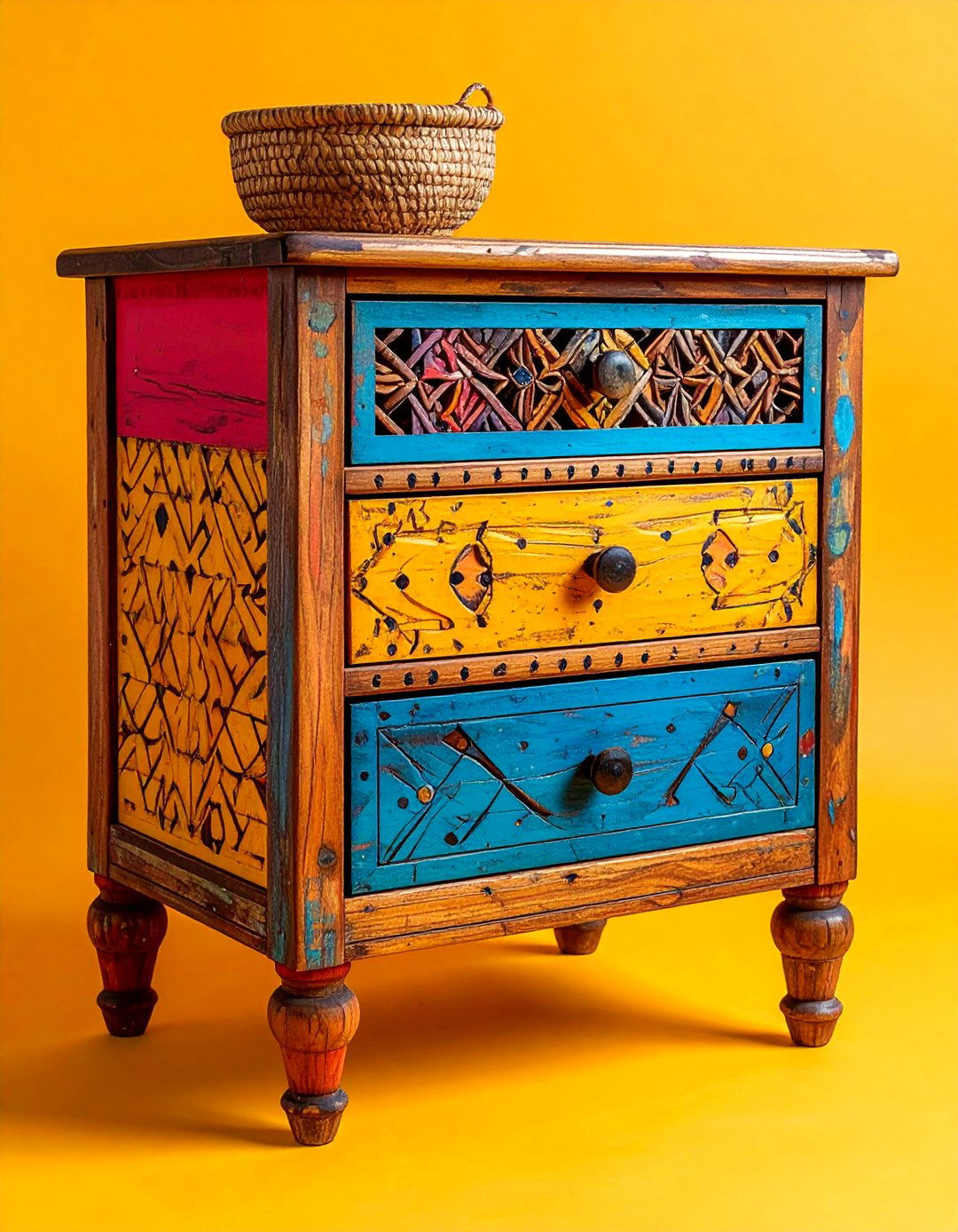Bohemian Style Nightstand Ambiance - 20 Nightstand Ideas to Enhance Your Bedroom Decor