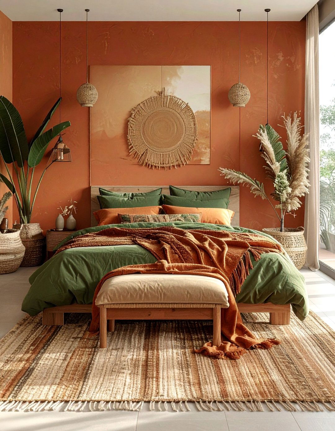 Boho Bedroom with an Earthy Color Palette - 40 Boho Bedroom Ideas for a Cozy and Eclectic Retreat