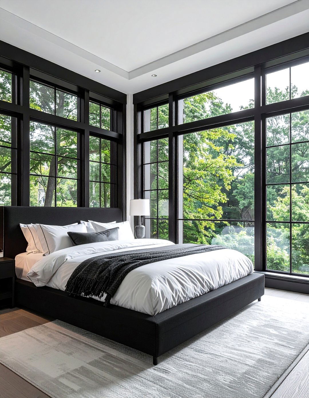 Bold Black Window Frames - 25 Modern Window Trim Ideas to Elevate Your Home's Style