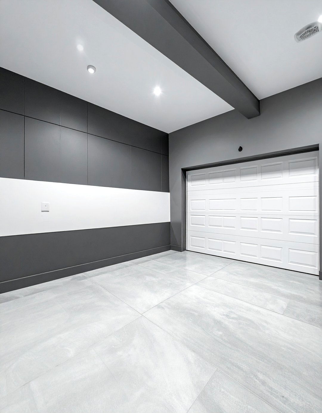 Bold Two Tone Garage Wall Design - 25 Garage Paint Ideas to Refresh Your Space
