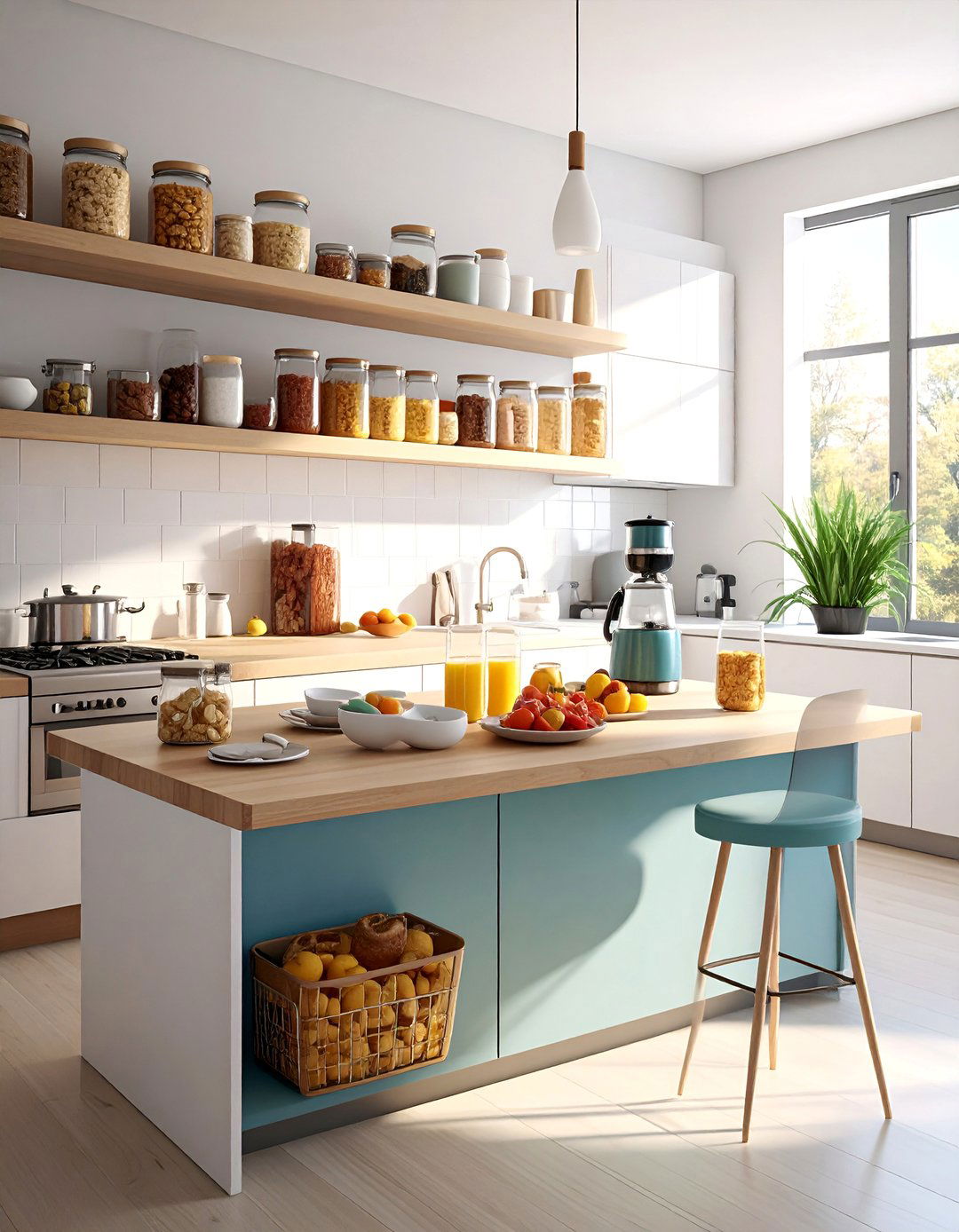 Breakfast Station Setup - 40 Kitchen Organization Ideas to Maximize Your Space