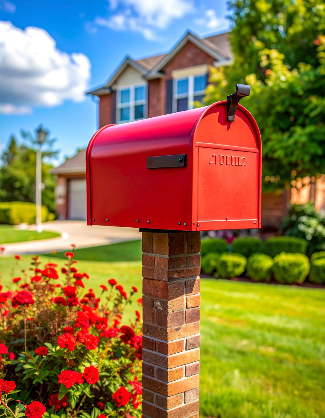 Brick Mailbox Matching the House Exterior - 30 Brick Mailbox Ideas to Elevate Your Curb Appeal