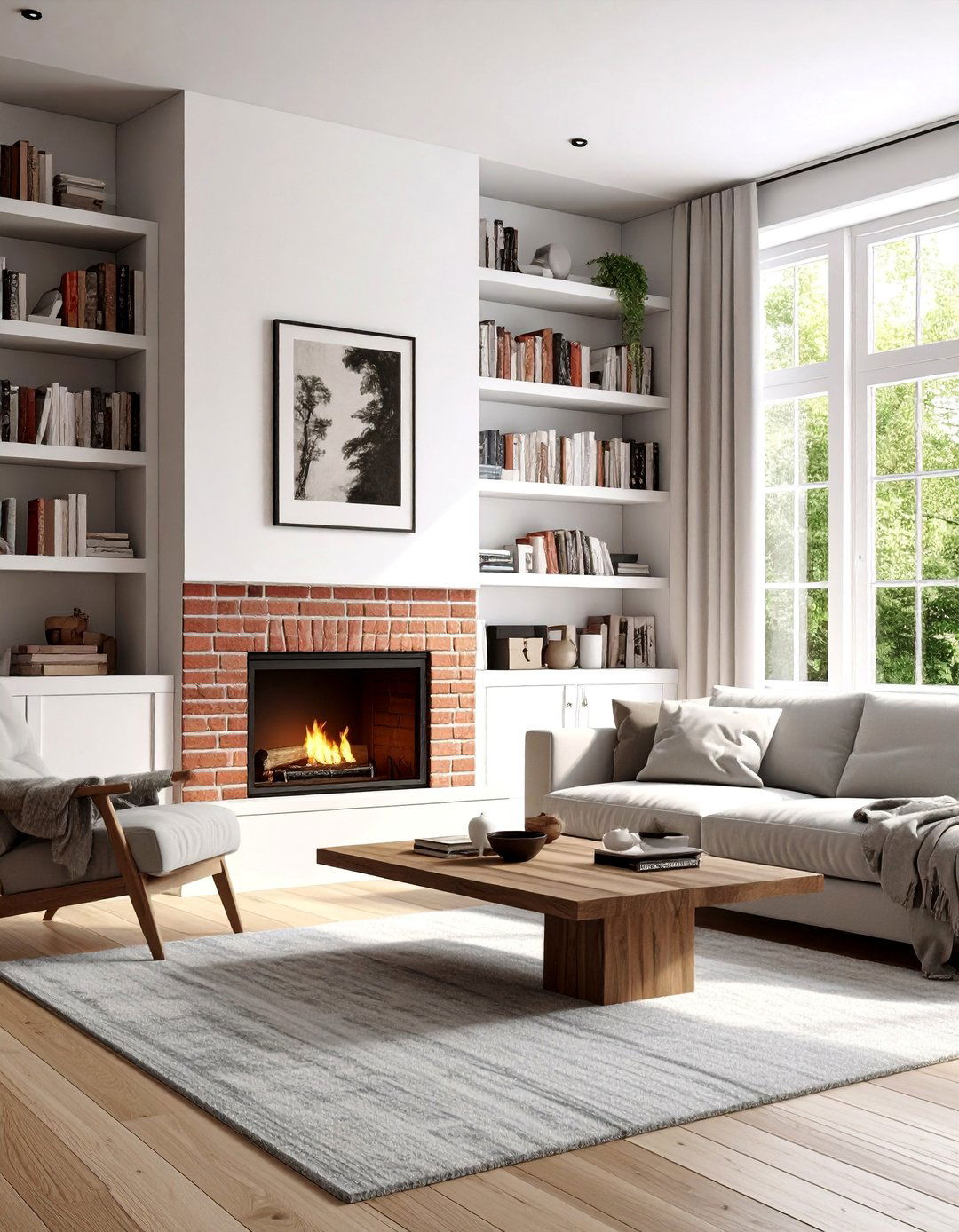 Built In Alcove Shelving for Small Terraced House Living Rooms - 30 Small Terraced House Living Room Ideas for Cozy Spaces