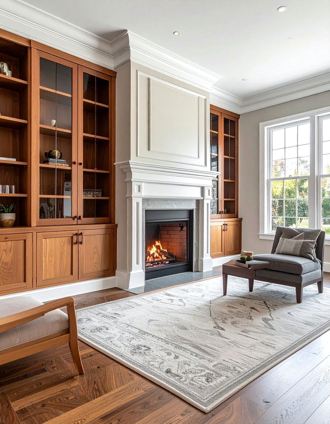 Built in Bookcase Fireplace Surround - 30 Craftsman-style Fireplace Ideas for a Cozy Home