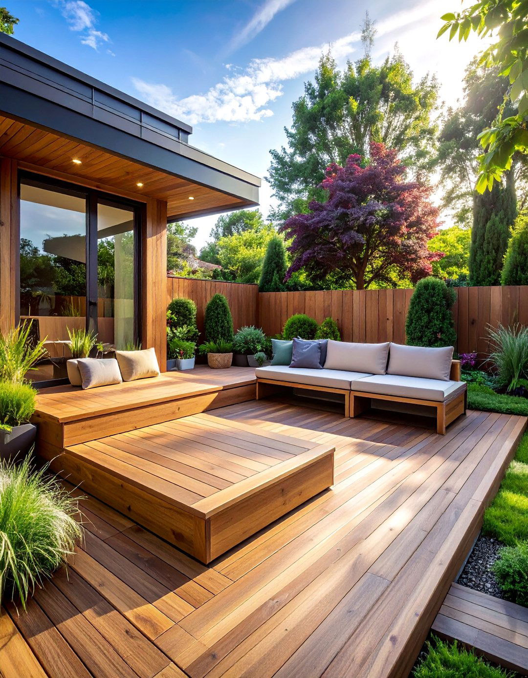 Built in Storage Solutions - 30 Backyard Deck Ideas on a Budget for Outdoor Fun