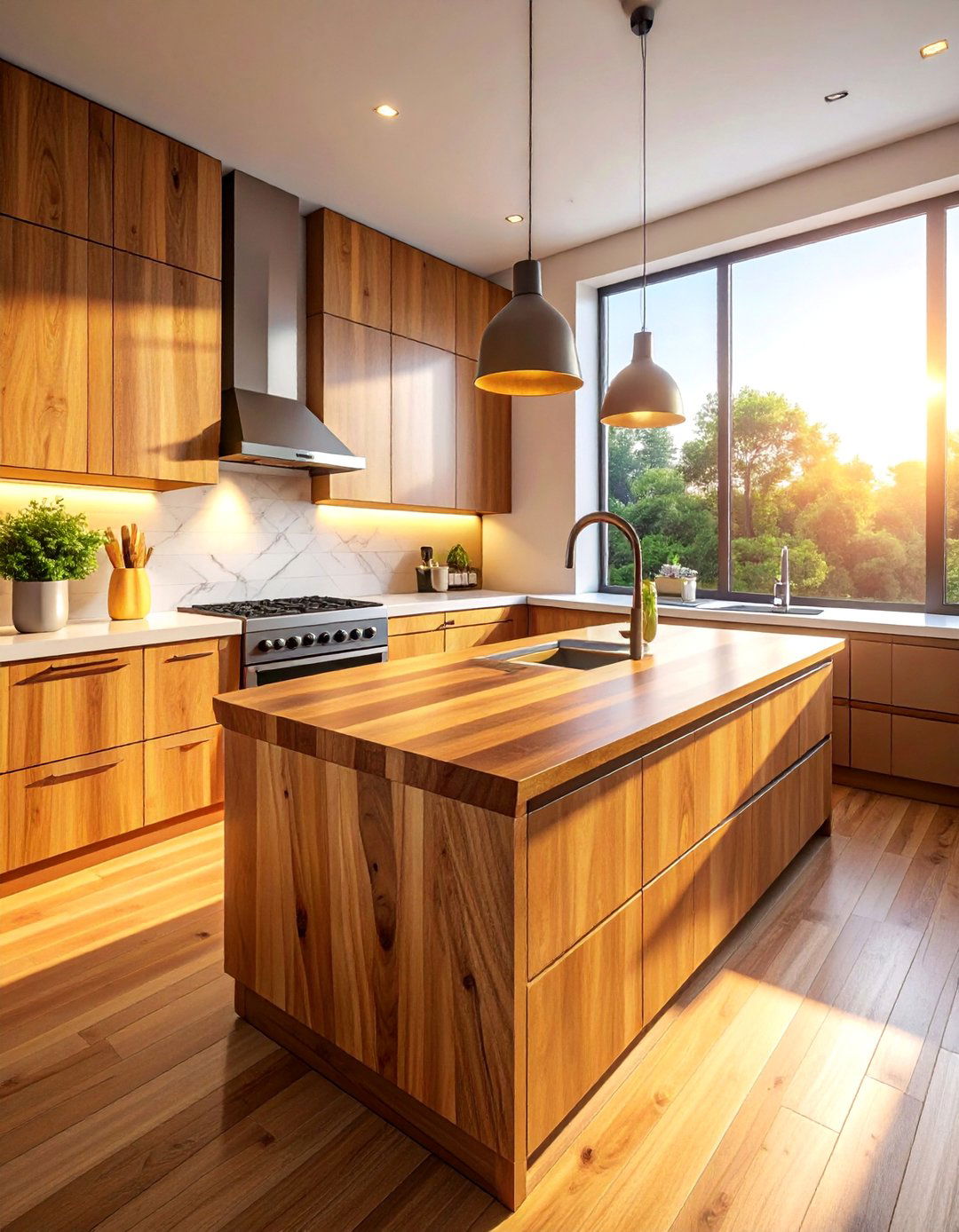 Butcher Block Counter Addition - 30 Budget-Friendly Small Galley Kitchen Ideas