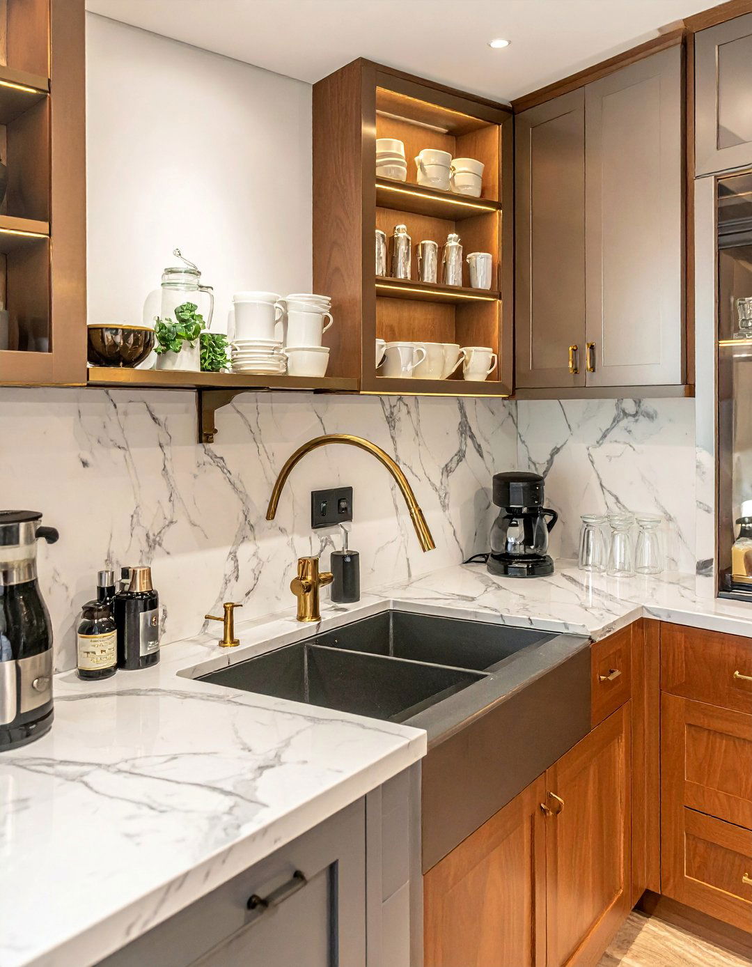 Butlers Pantry Coffee Bar - 40 Coffee Bar Ideas to Elevate Your Home Brewing Station