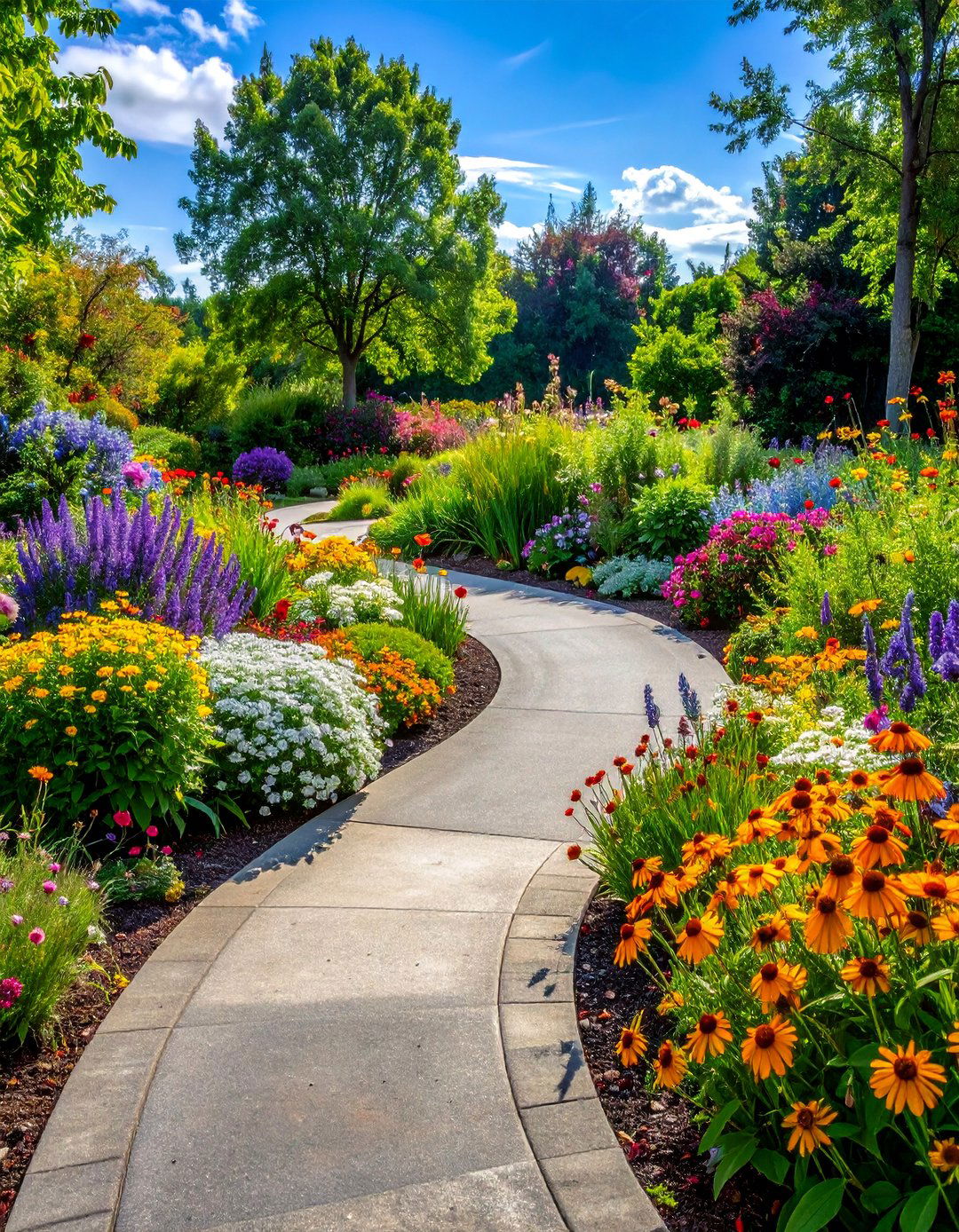 Butterfly and Pollinator Garden - 30 Circular Driveway Landscaping Ideas for Your Home