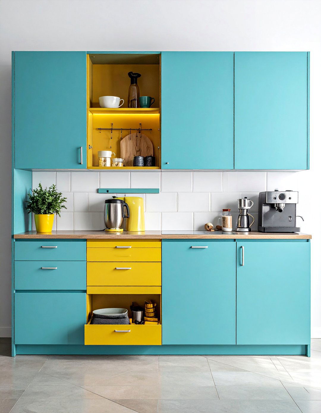 Cabinet Door Storage Coffee Solutions - 40 Coffee Bar Ideas to Elevate Your Home Brewing Station