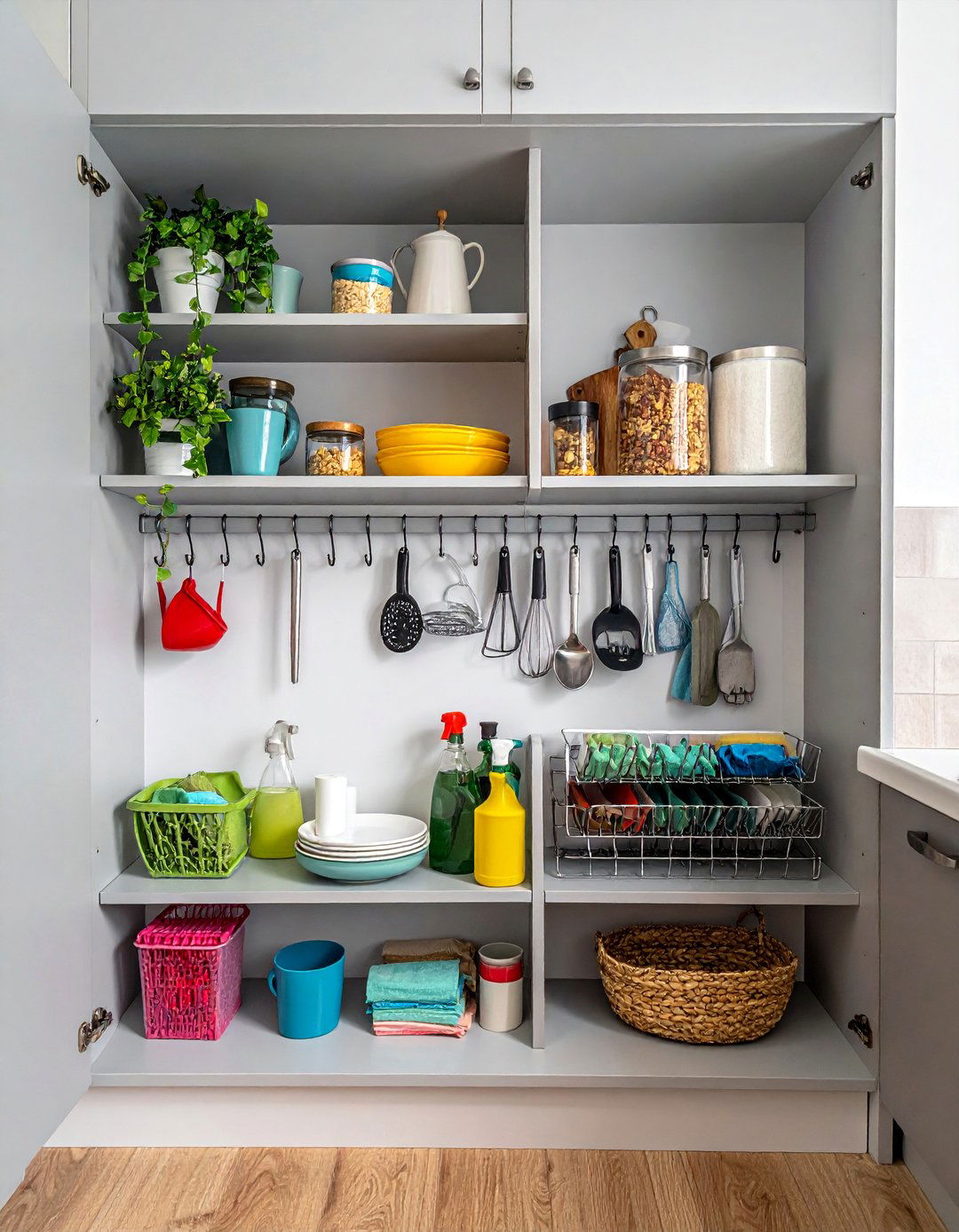 Cabinet Door Storage - 40 Kitchen Organization Ideas to Maximize Your Space
