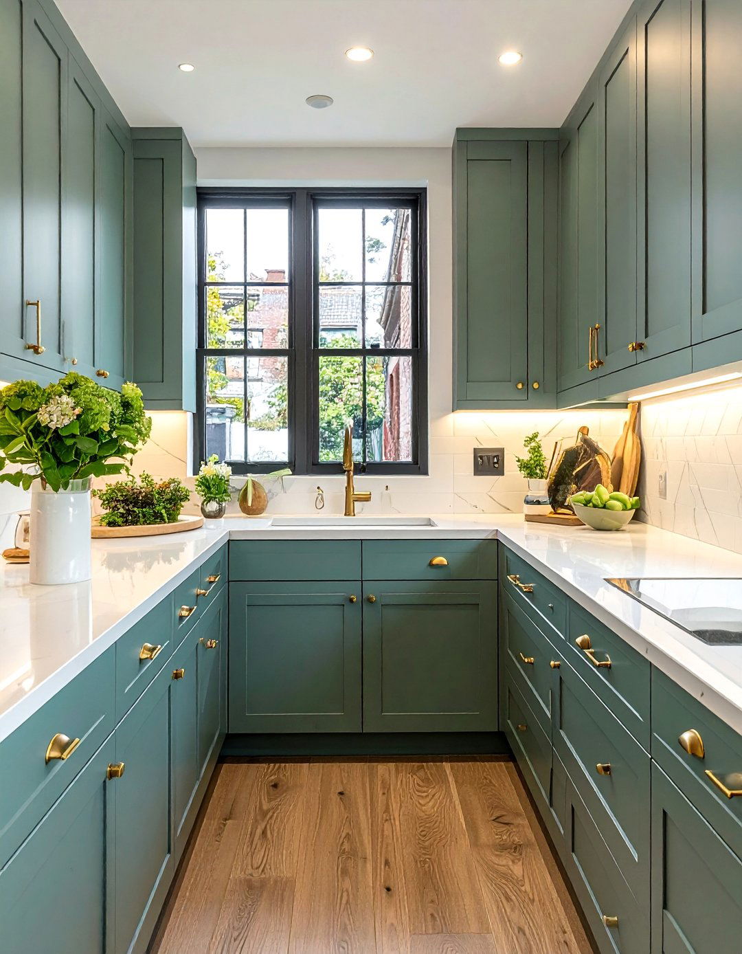 Cabinet Hardware Upgrade - 30 Budget-Friendly Small Galley Kitchen Ideas
