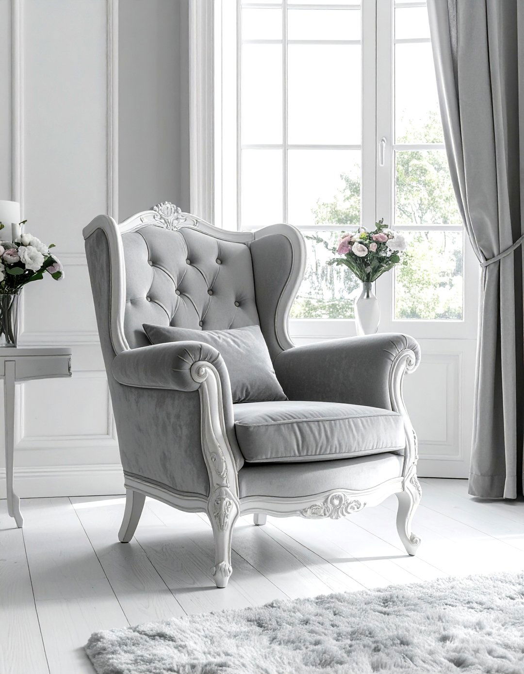 Carved Wood Bergere Armchair - 25 French Bedroom Decor Ideas for Elegant Spaces