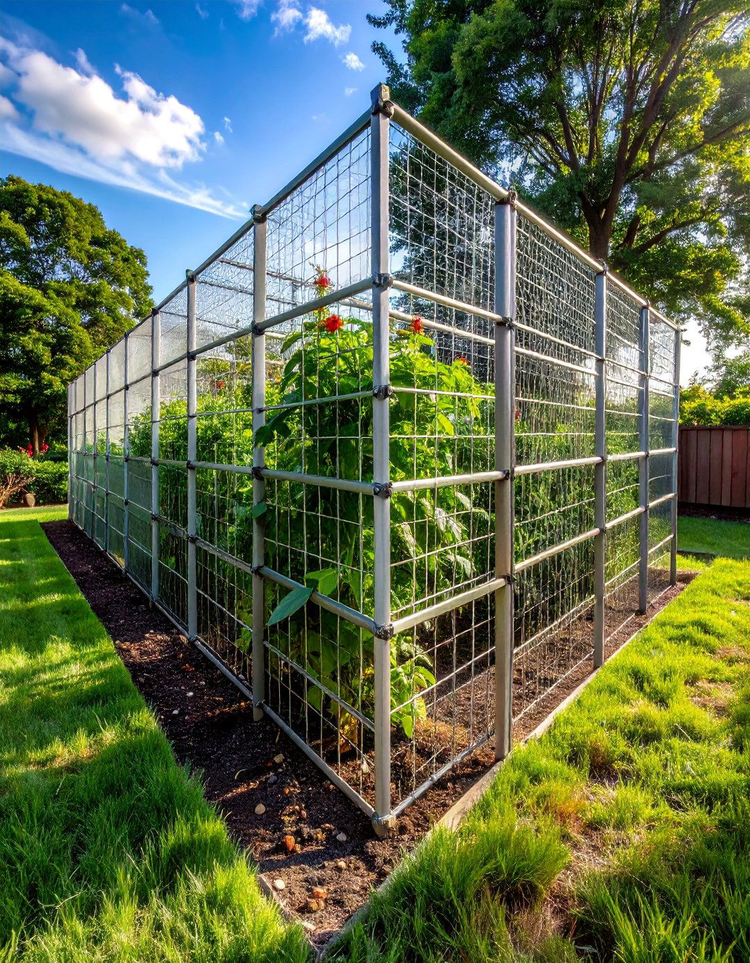 Cattle Panel Wire Framework - 30 Tomato Trellis Ideas for Your Vegetable Garden