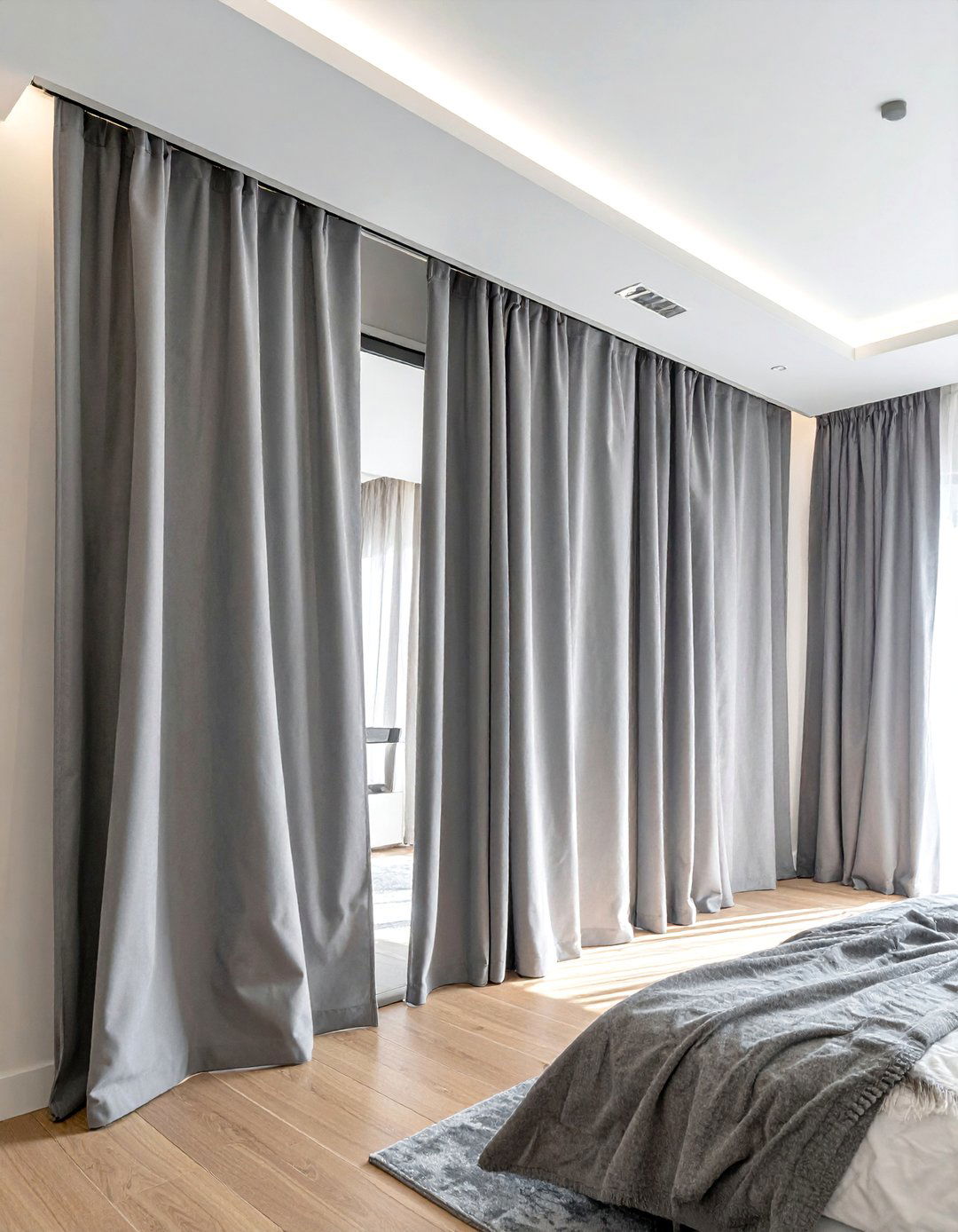 Ceiling Mounted Closet Curtains - 30 Closet Curtain Ideas for Stylish Storage