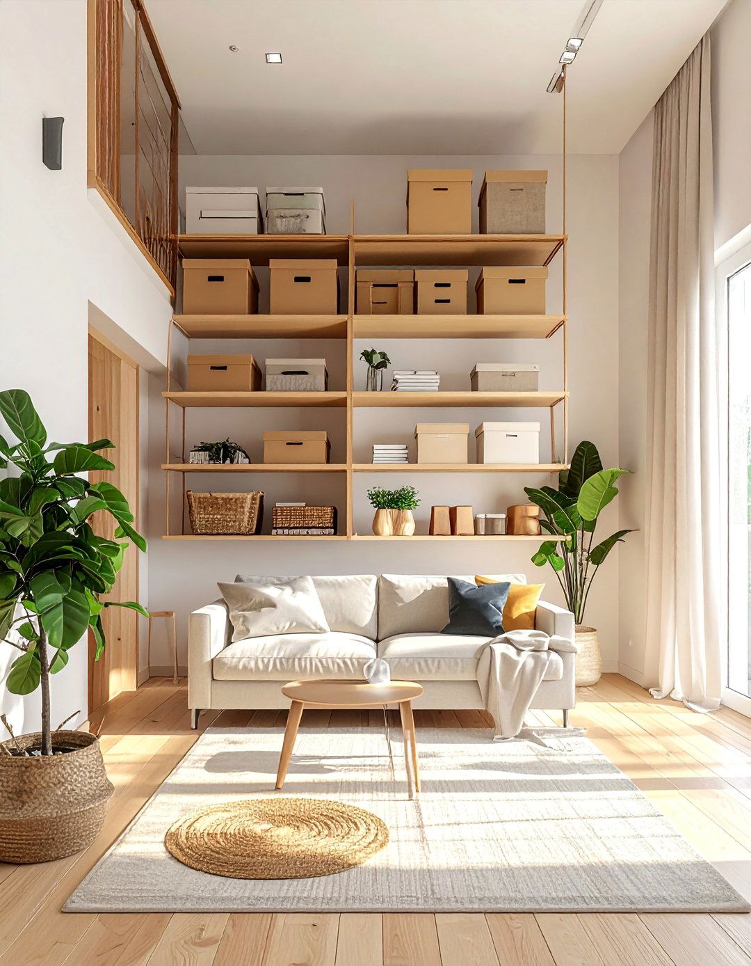 Ceiling Mounted Storage - 30 Small Apartment Storage Ideas for Every Room