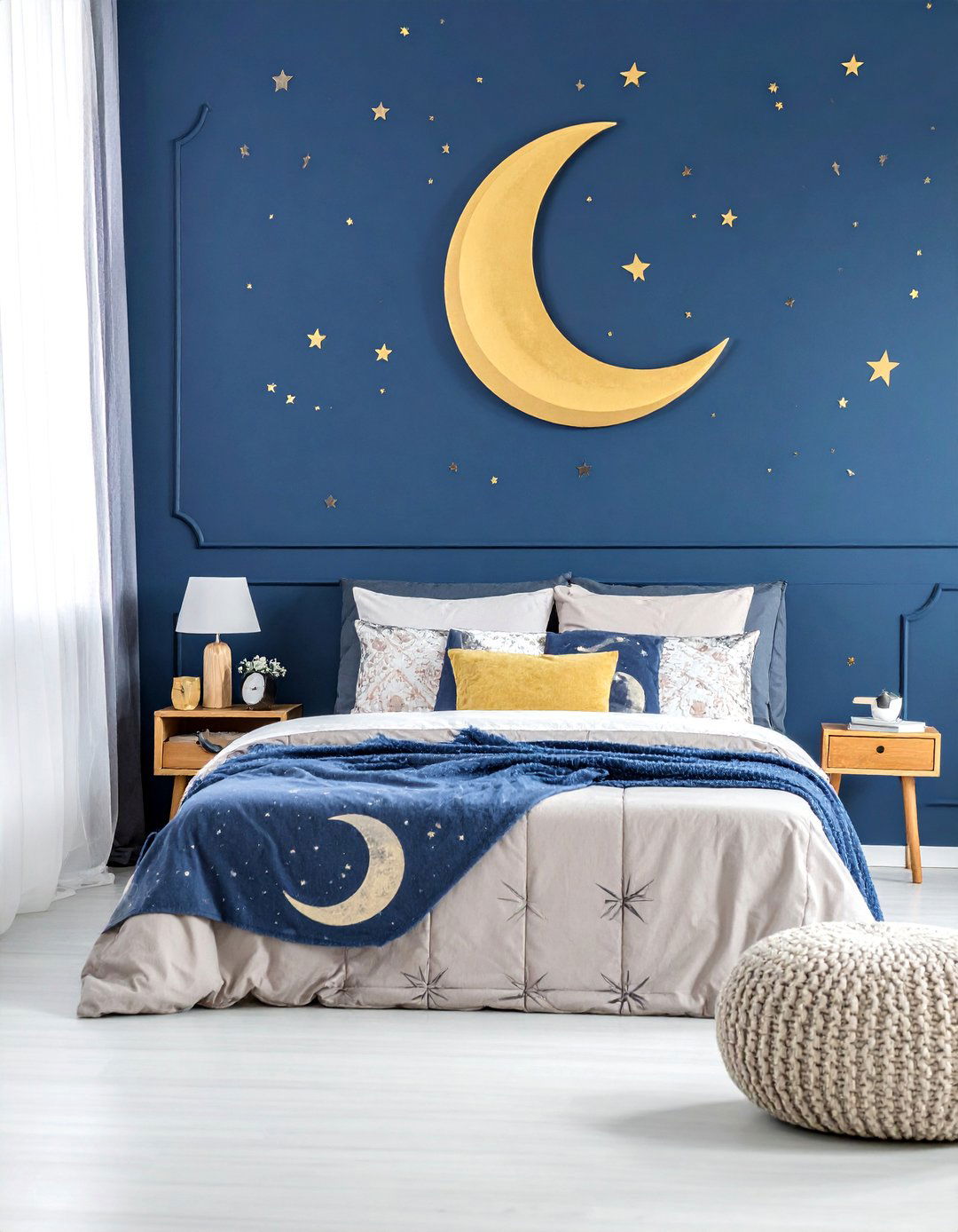 Celestial Aesthetic Room with Starry Motifs - 40 Aesthetic Room Ideas for a Stylish Home