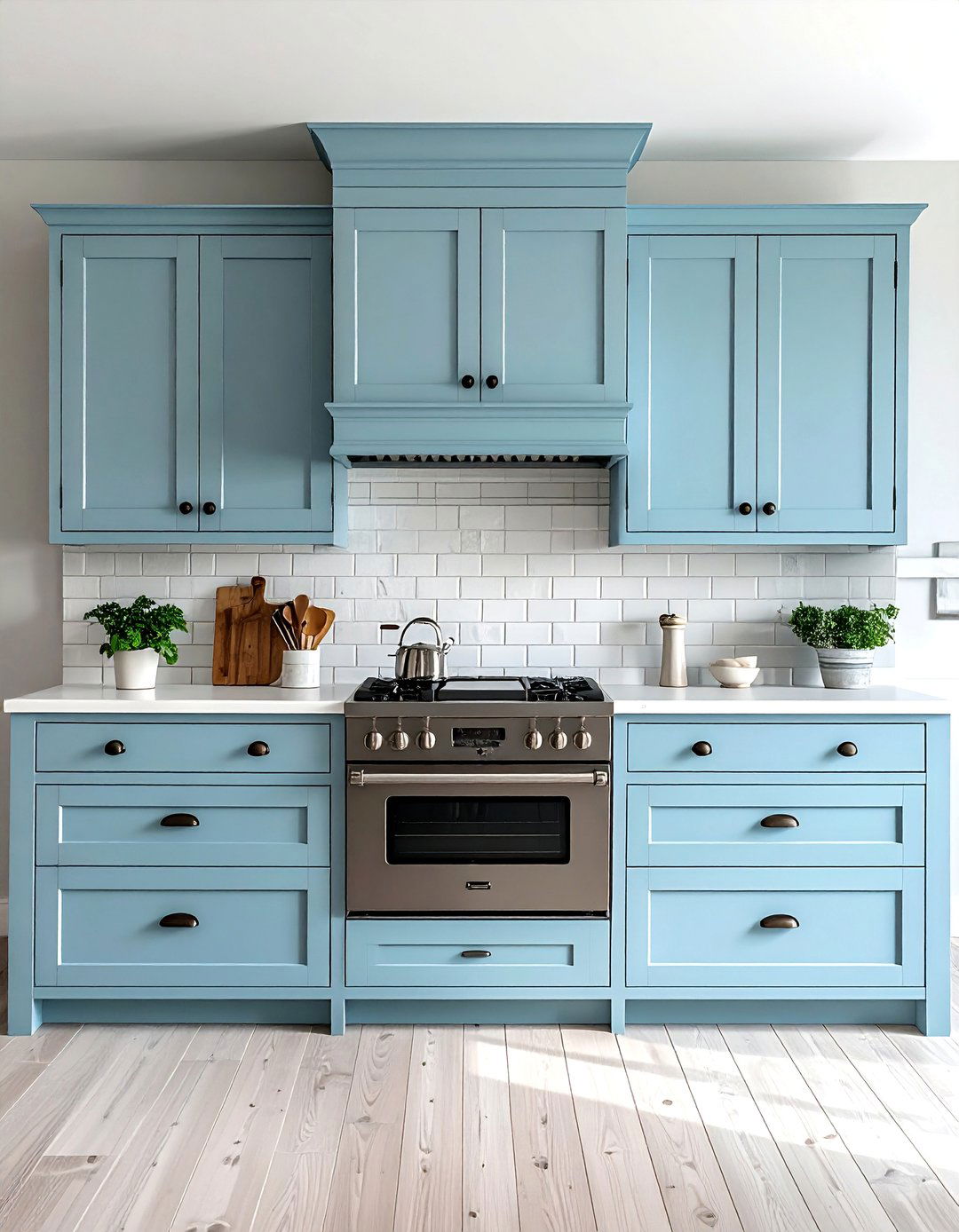 Charming Chalk Paint Finish Cabinets - 40 Painted Kitchen Cabinet Ideas to Refresh Your Space