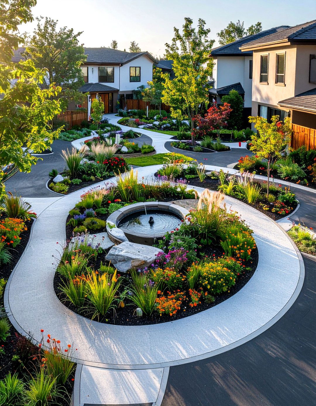 Childrens Discovery Garden - 30 Circular Driveway Landscaping Ideas for Your Home