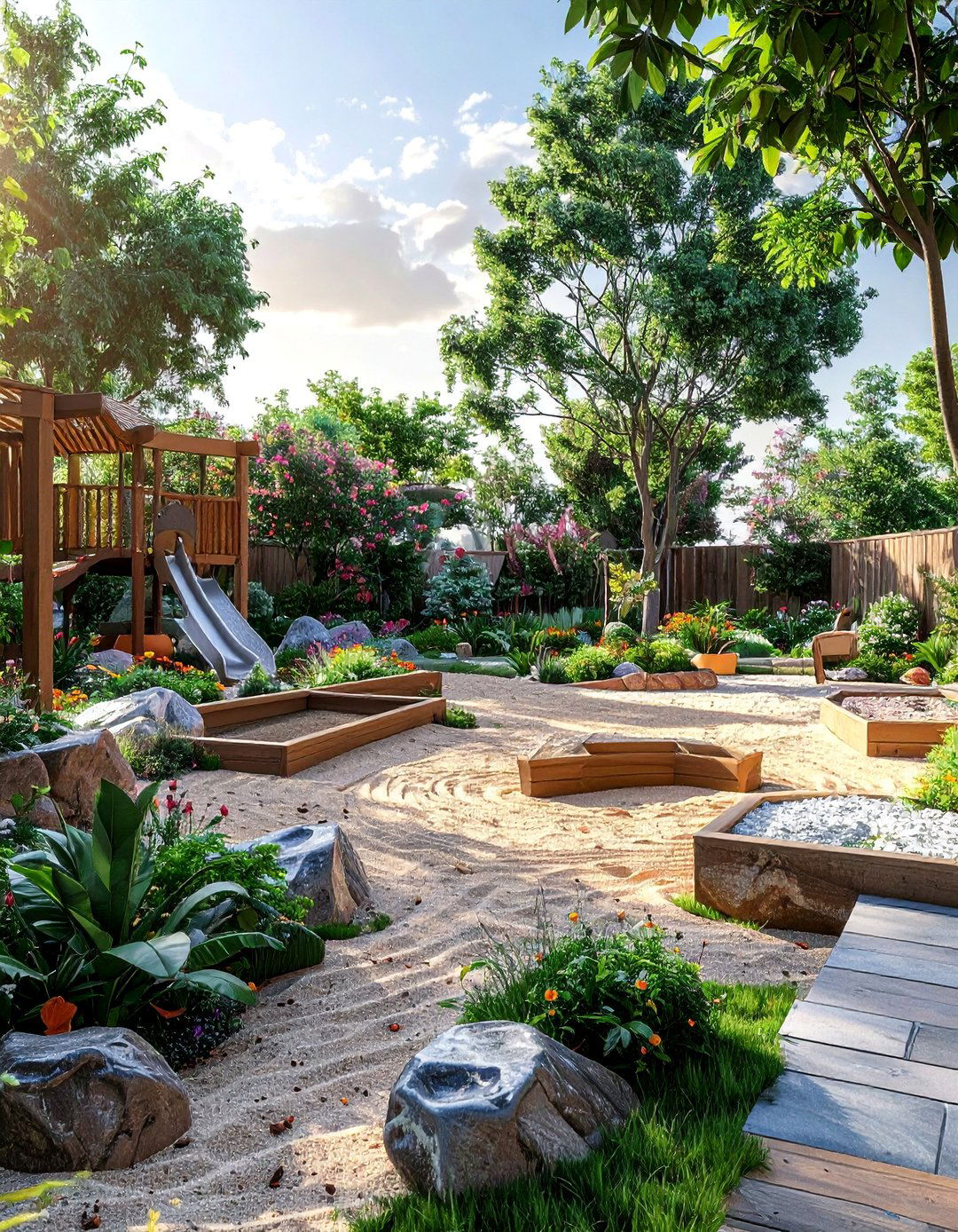 Childrens Play Garden Adventure - 40 Backyard Ideas to Transform Your Outdoor Space