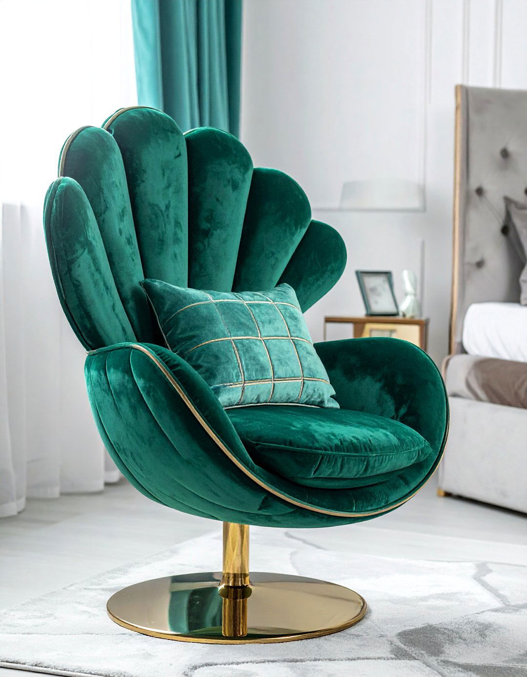 Clamshell Accent Chair - 20 Mermaid Room Ideas for a Magical Space