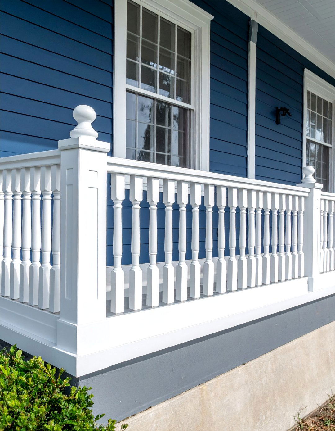 Classic White Porch Railings - 30 Colonial Front Porch Ideas for Charm