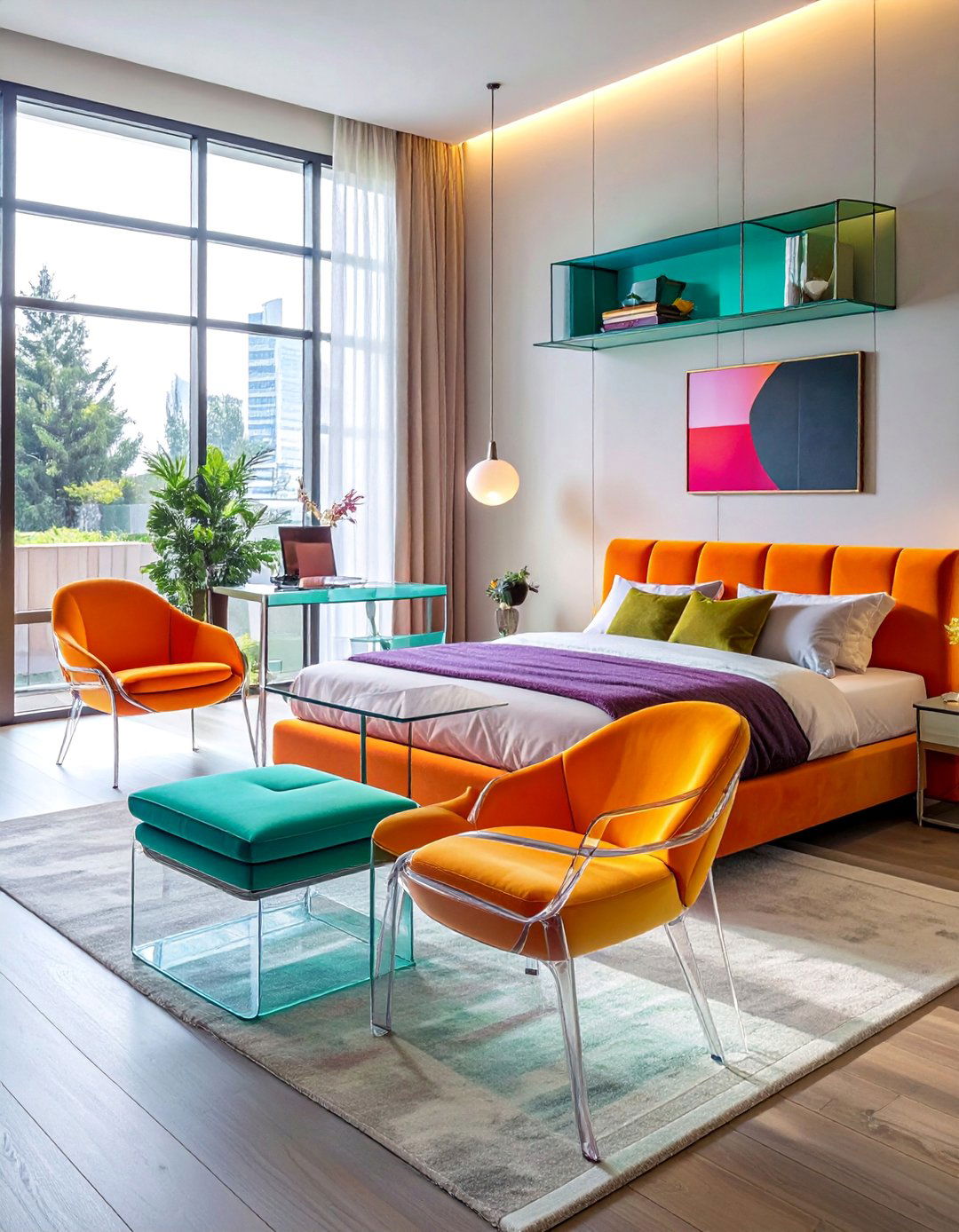 Clear Acrylic Furniture Elements - 30 Baddie Room Ideas for a Chic and Trendy Look