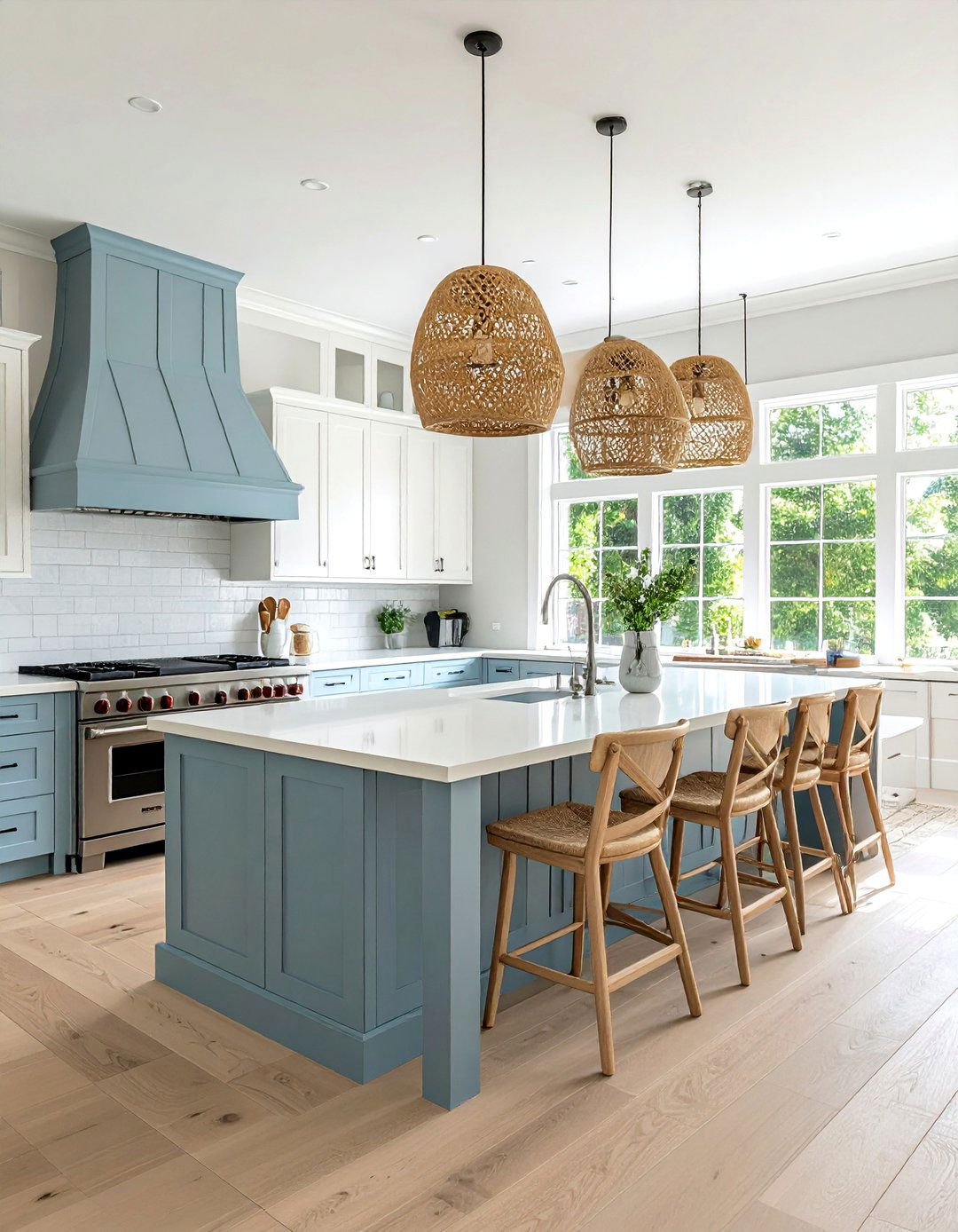 Coastal Style Light Wood Floor Kitchen - 20 Light Wood Floor Kitchen Ideas for a Bright Space