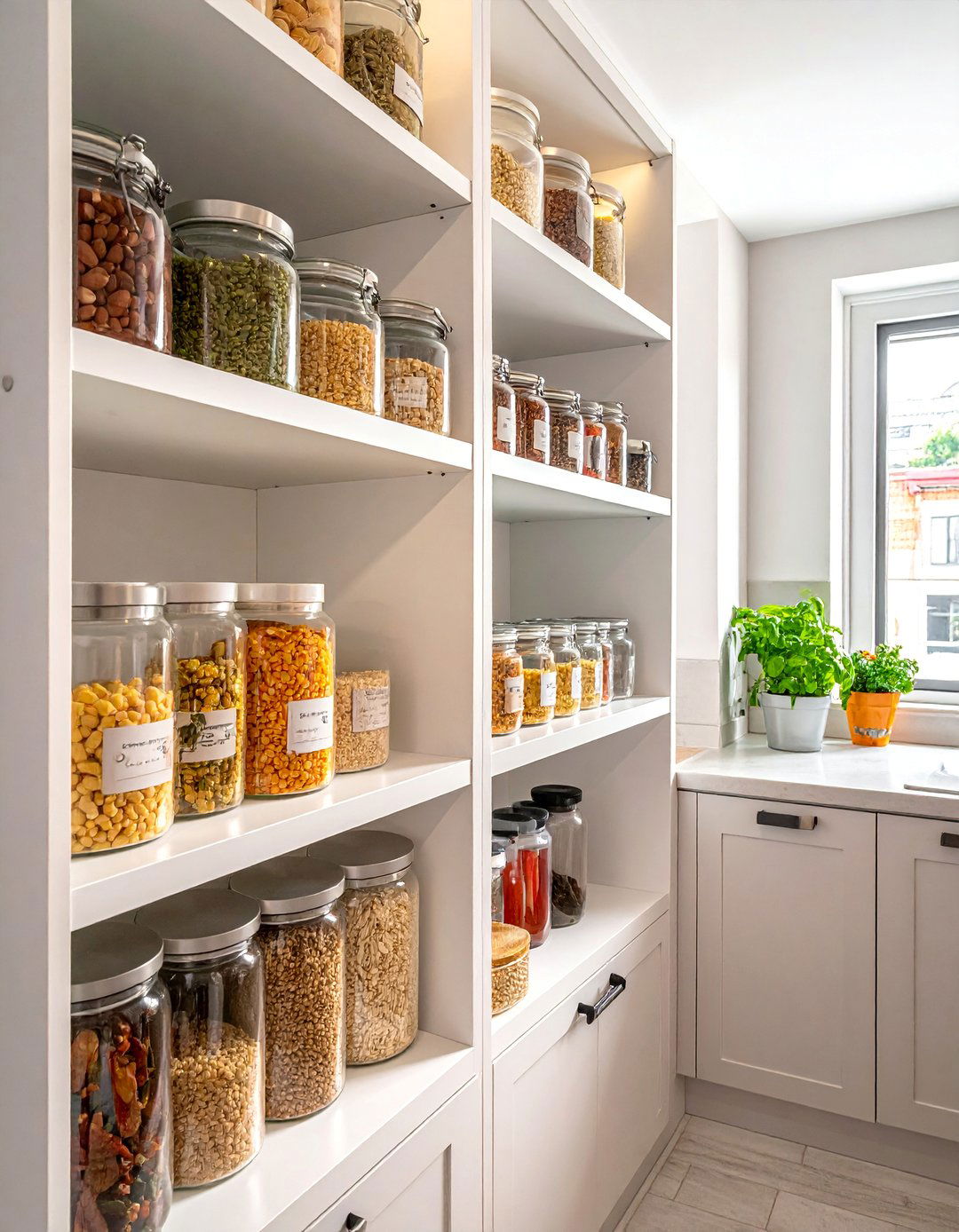 Color Coordinated Organization - 30 Budget-Friendly Small Galley Kitchen Ideas