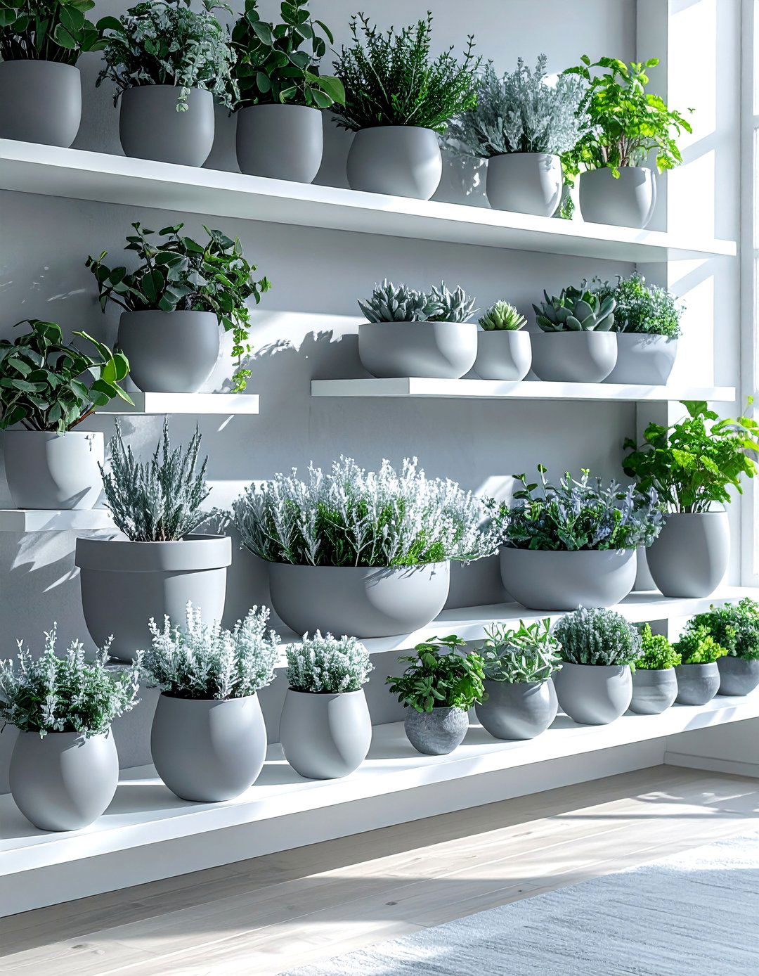 Color Coordinated Plant and Pot Room - 20 Plant Room Ideas to Bring Nature Indoors